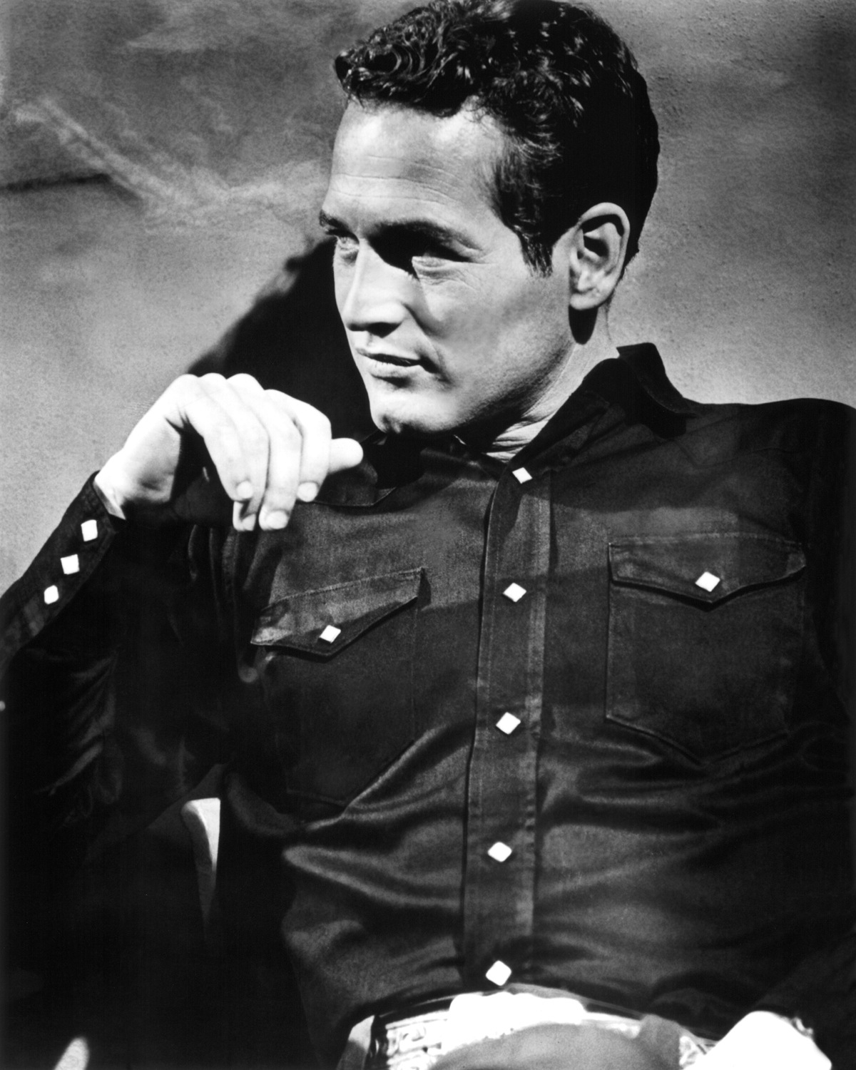 queence Acrylglasbild »Paul Newman«, Schwarz-Weiß-Mann-Stars-Portrait-Foto- günstig online kaufen