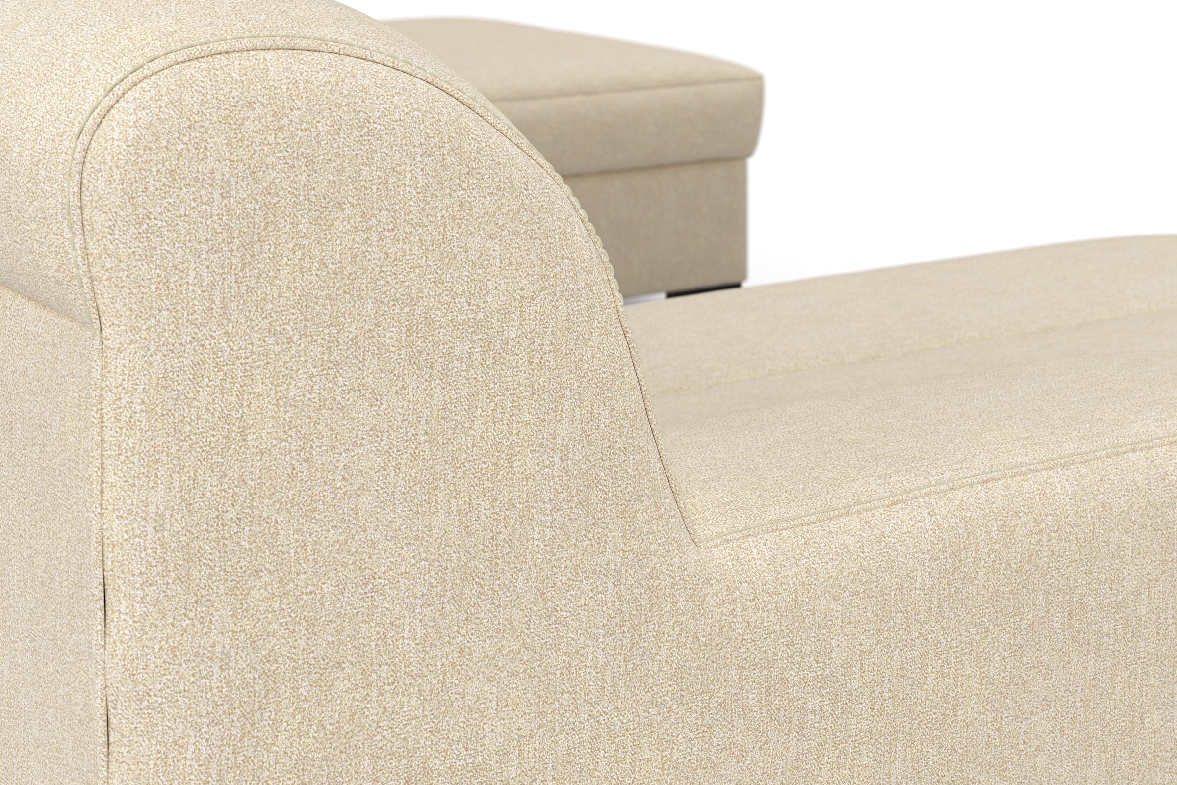 INOSIGN Wohnlandschaft »Balme, moderne Formensprache, zeitloses Design, U-Form«, Inkl. Zierkissen, wahlweise mit Bettfunktion