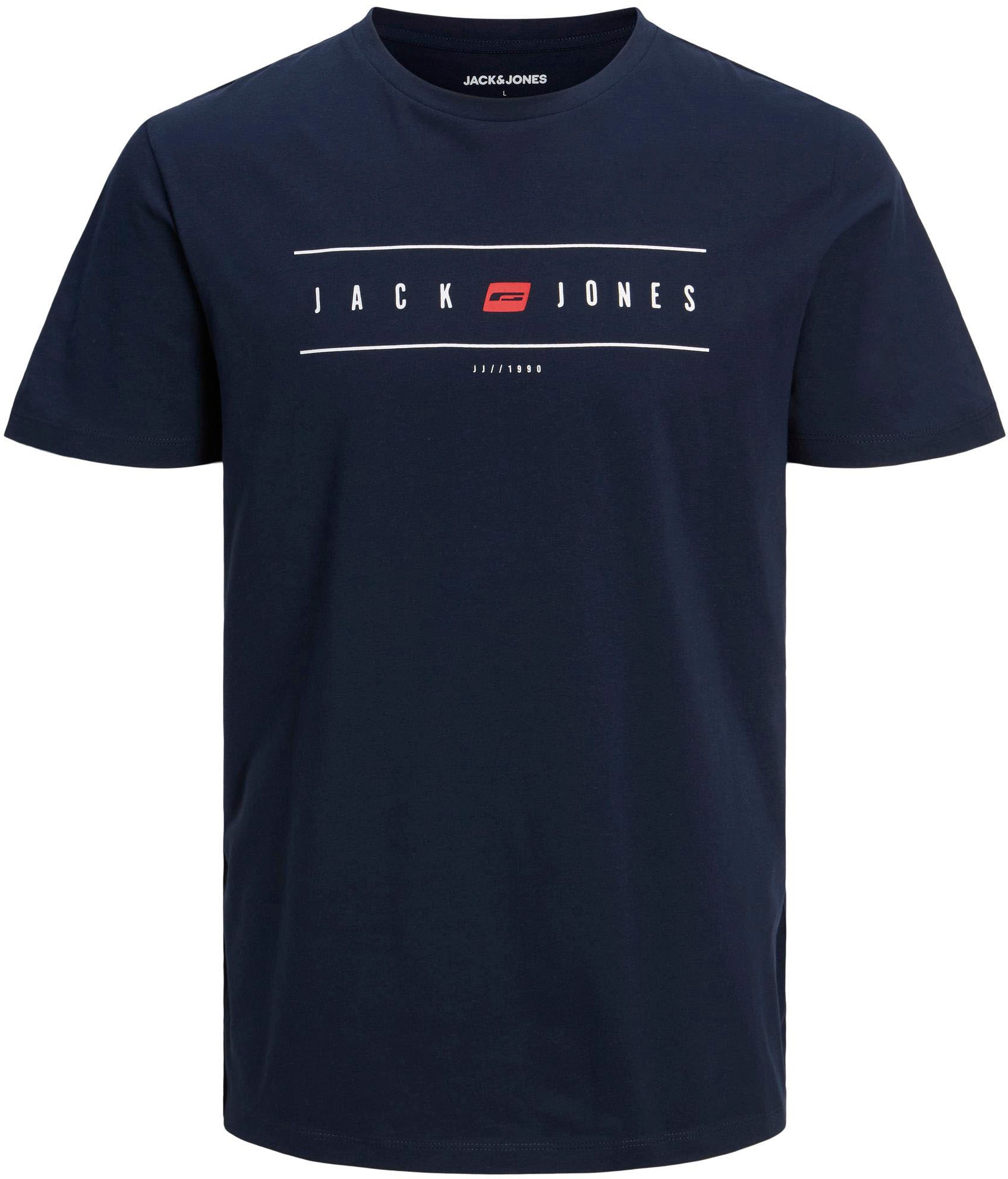 Jack & Jones Kurzarmshirt »JJFLAG TEE SS CREW NECK«