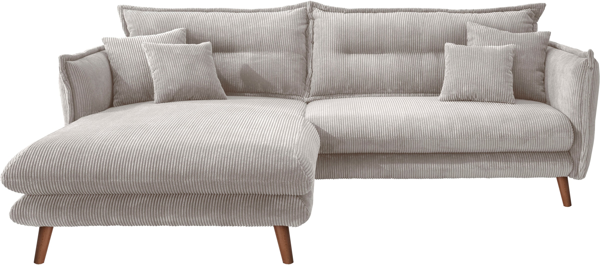 INOSIGN Ecksofa »Lazio modern und bequem, schmale Armlehnen, tolle Detailve günstig online kaufen