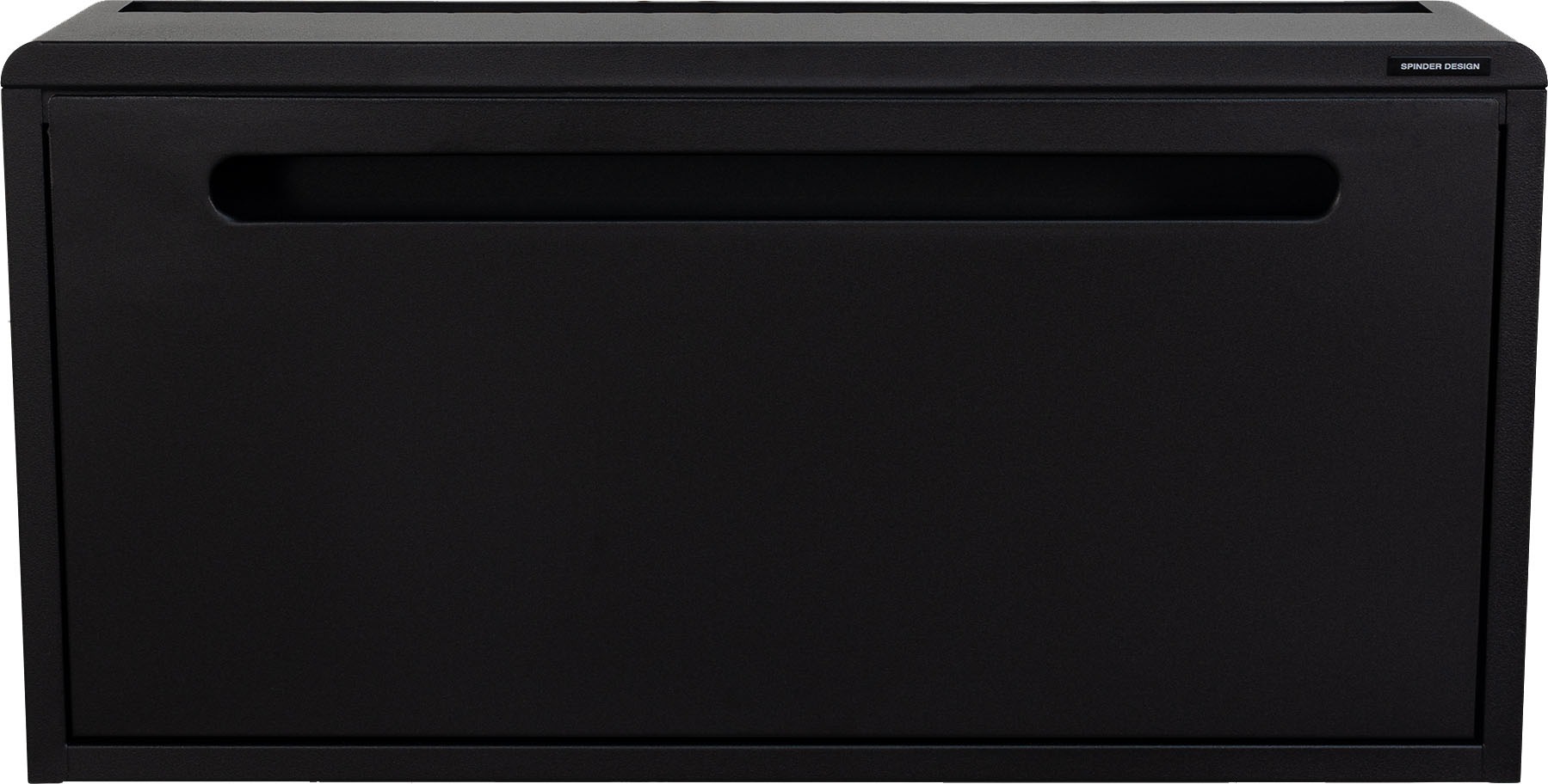 SPINDER DESIGN Schuhschrank »LUIGI« Stahlschuhschrank mit Fach Schwarz