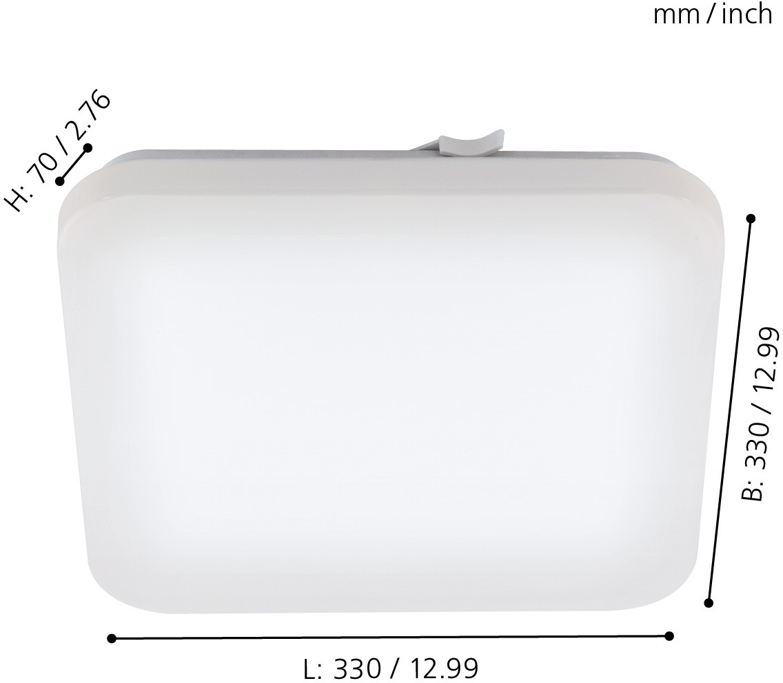 EGLO LED Deckenleuchte »FRANIA«, 1 flammig, Leuchtmittel LED-Board   LED fe günstig online kaufen