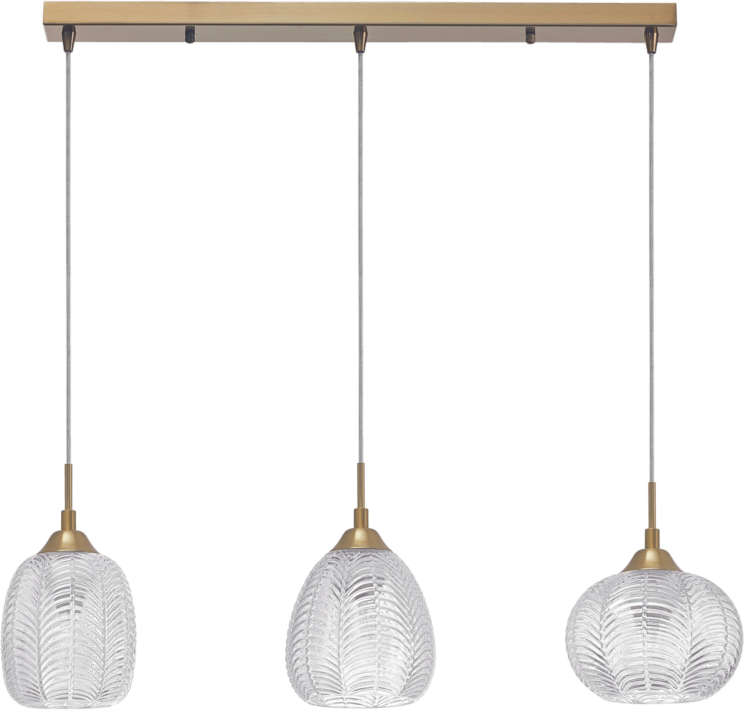 Nova Luce Hängeleuchten »VARIO«, 3 flammig, Leuchtmittel E27   ohne Leuchtm günstig online kaufen