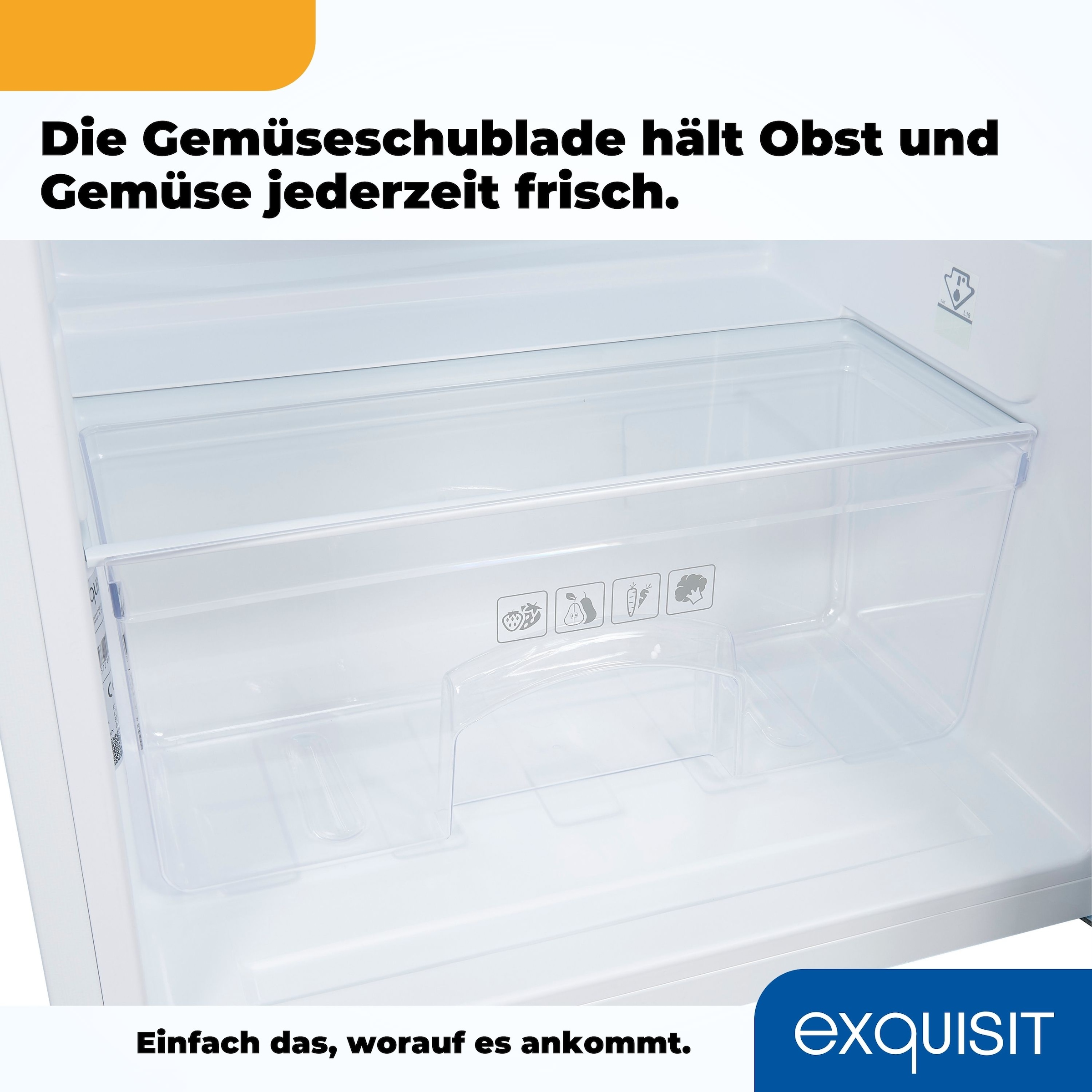 exquisit Kühlschrank »KS16-V-040E weiss«, 127 L Volumen
