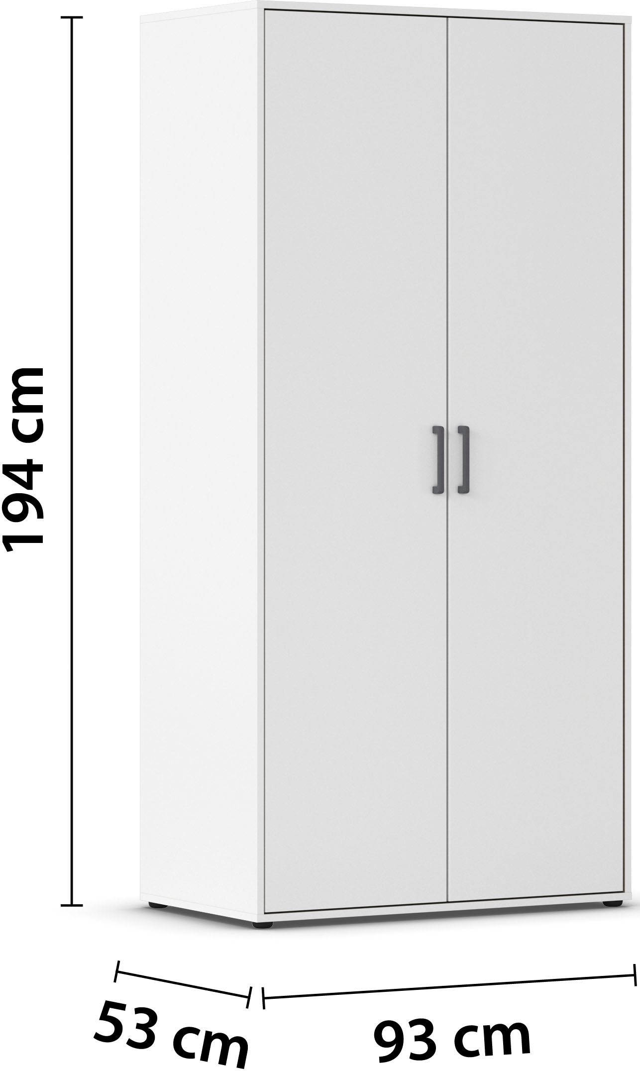 rauch Kleiderschrank »VOYAGER Otto´s Choice Garderobe Wäscheschrank TOPSELLER Schlafzimmer« in 3 verschiedenen Ausstattungen BASIC/CLASSIC/PREMIUM,  mit 2 modernen Griffvarianten, viel Stauraum MADE IN GERMANY