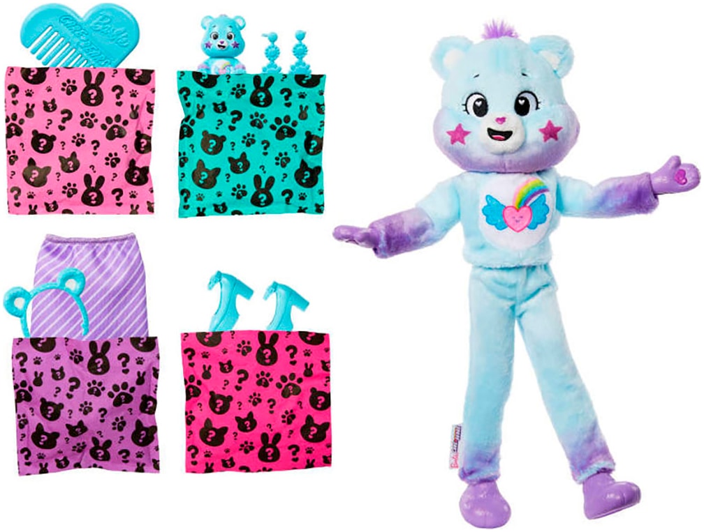 Barbie Anziehpuppe »Cutie Reveal Glücksbärchis Dream Bright Bärchi«, inklusive Accessoires