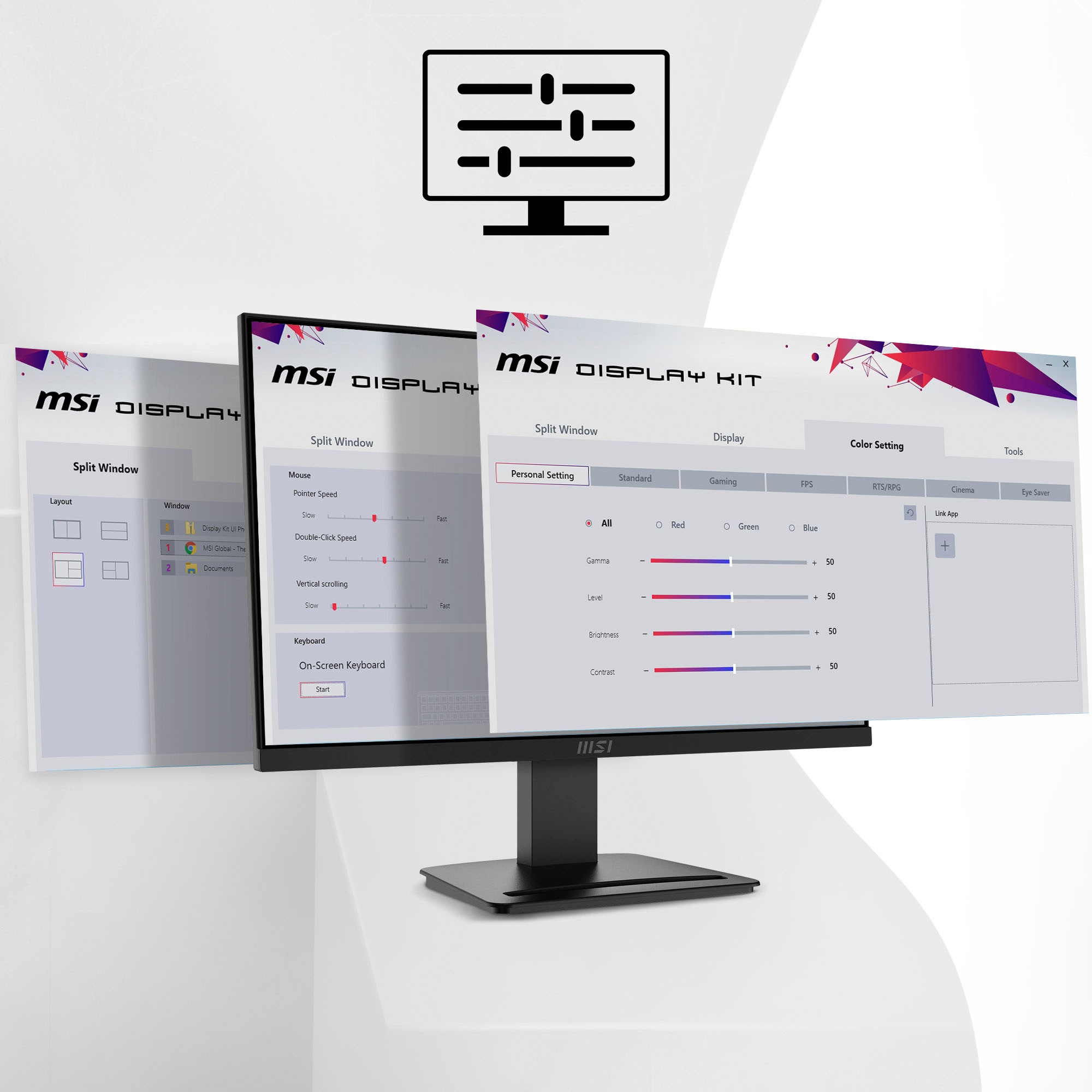 MSI LED-Monitor »PRO MP2412«, 60 cm/24 Zoll, 1920 x 1080 px, Full HD, 1 ms Reaktionszeit, 100 Hz