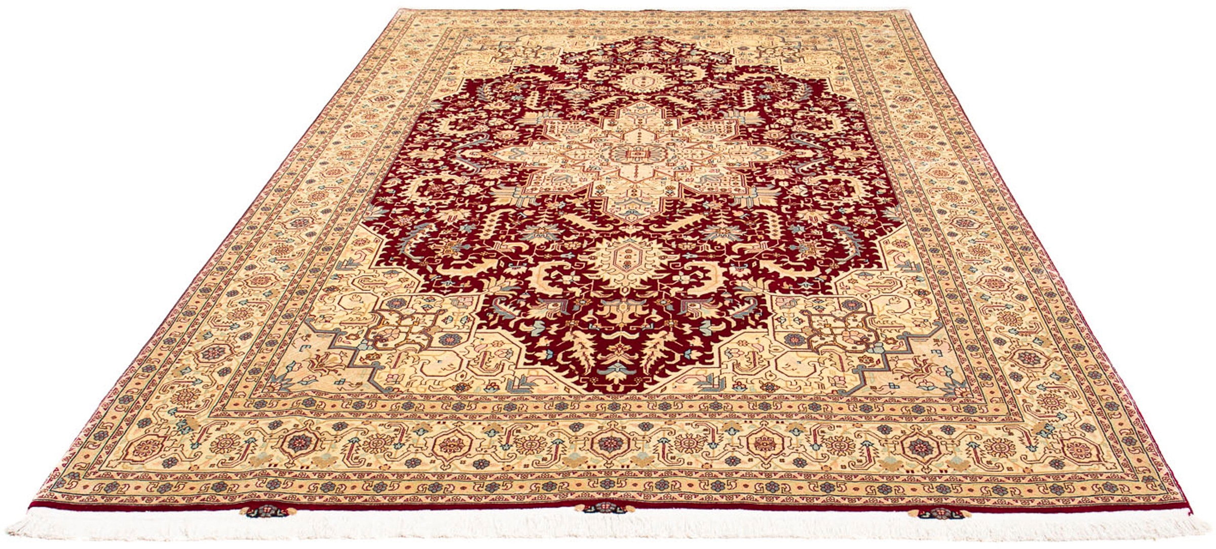 morgenland Orientteppich »Perser - Täbriz - Royal - 300 x 200 cm - dunkelro günstig online kaufen