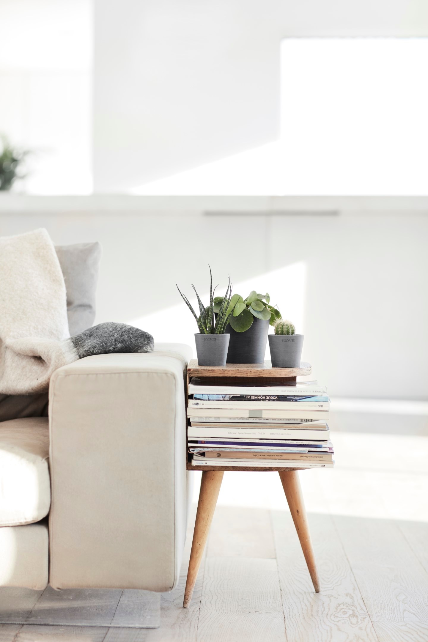 ECOPOTS Blumentopf »AMSTERDAM Mini Grey« BxTxH: 13x13x11,4 cm