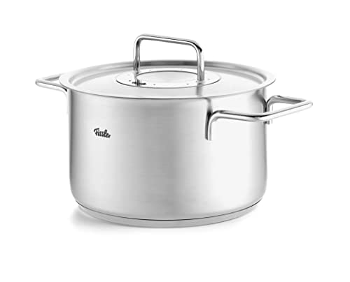 Fissler Topf-Set »Fissler Pure Collection«, Edelstahl 18/10, (Set, 4 tlg., Kochtopf 16/20/24 + Bratentopf 20cm), Made in Germany