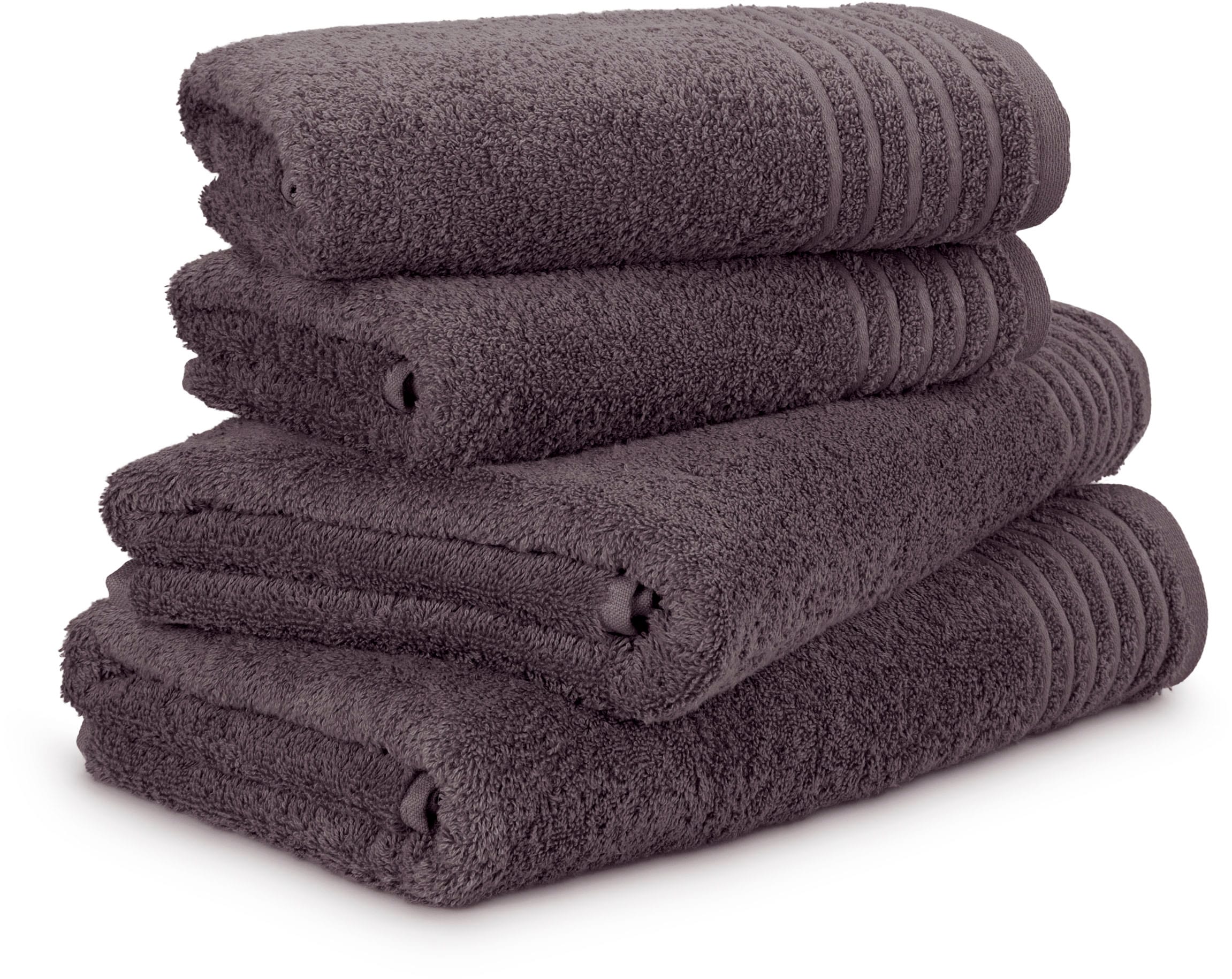 Möve Handtuch Set »New Classic« 4 Walkfrottier 2x Hand- und 2x Duschtücher, 100% bester Baumwolle (480 g/m²)