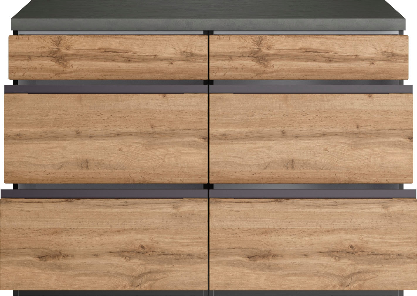 KOCHSTATION Unterschrank »KS-Riesa« Breite 120 cm, MDF-Fronten