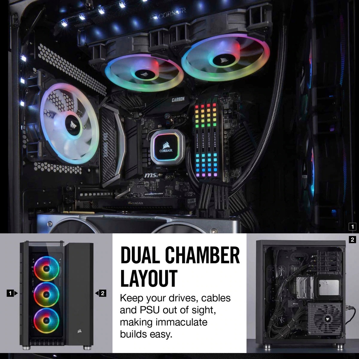 Corsair PC-Gehäuse »680X RGB Midi Tower«
