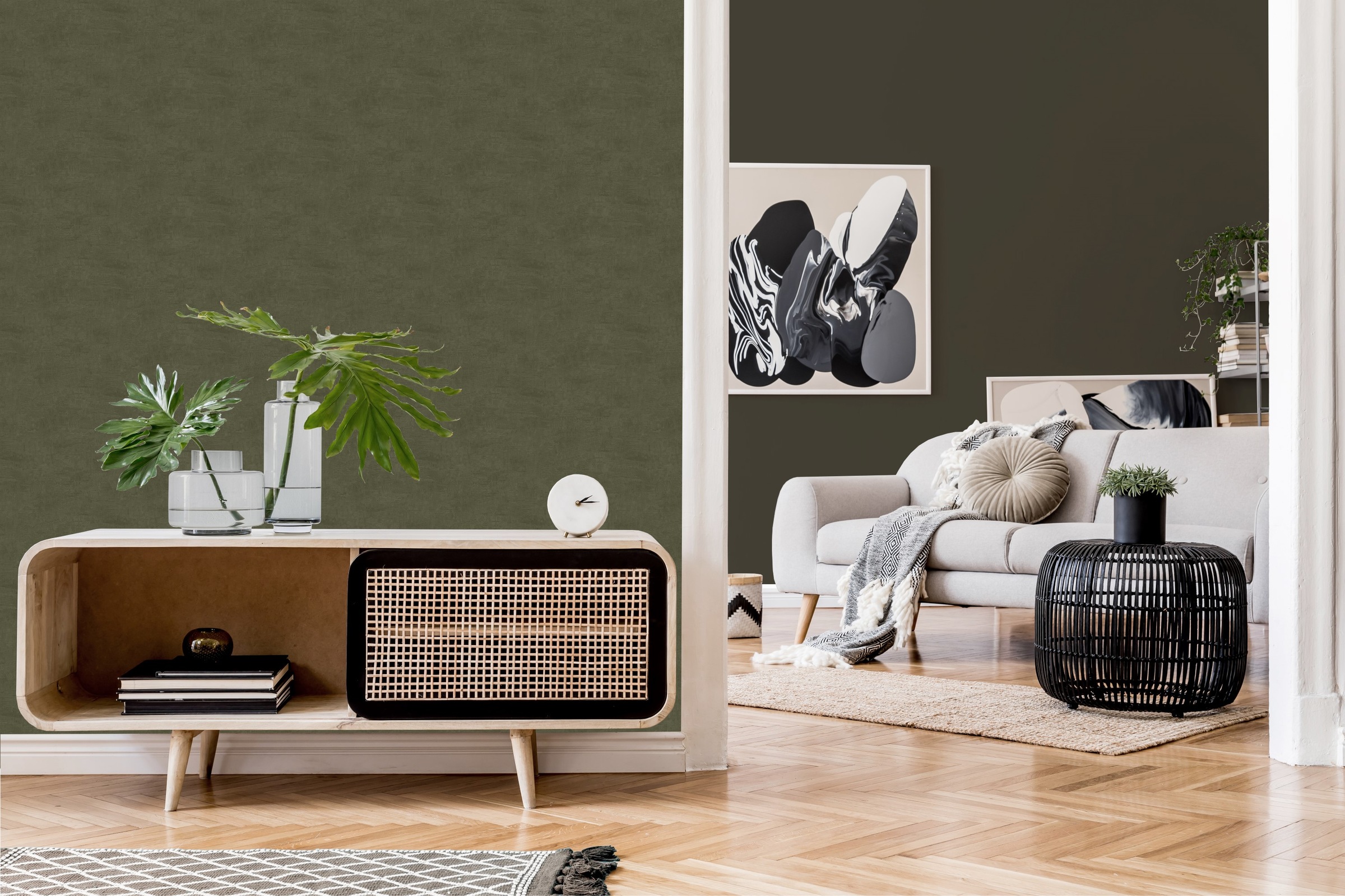 LAURA ASHLEY Vliestapete »Uni« neutral glatt 10mx52cm (ca. 5m2)