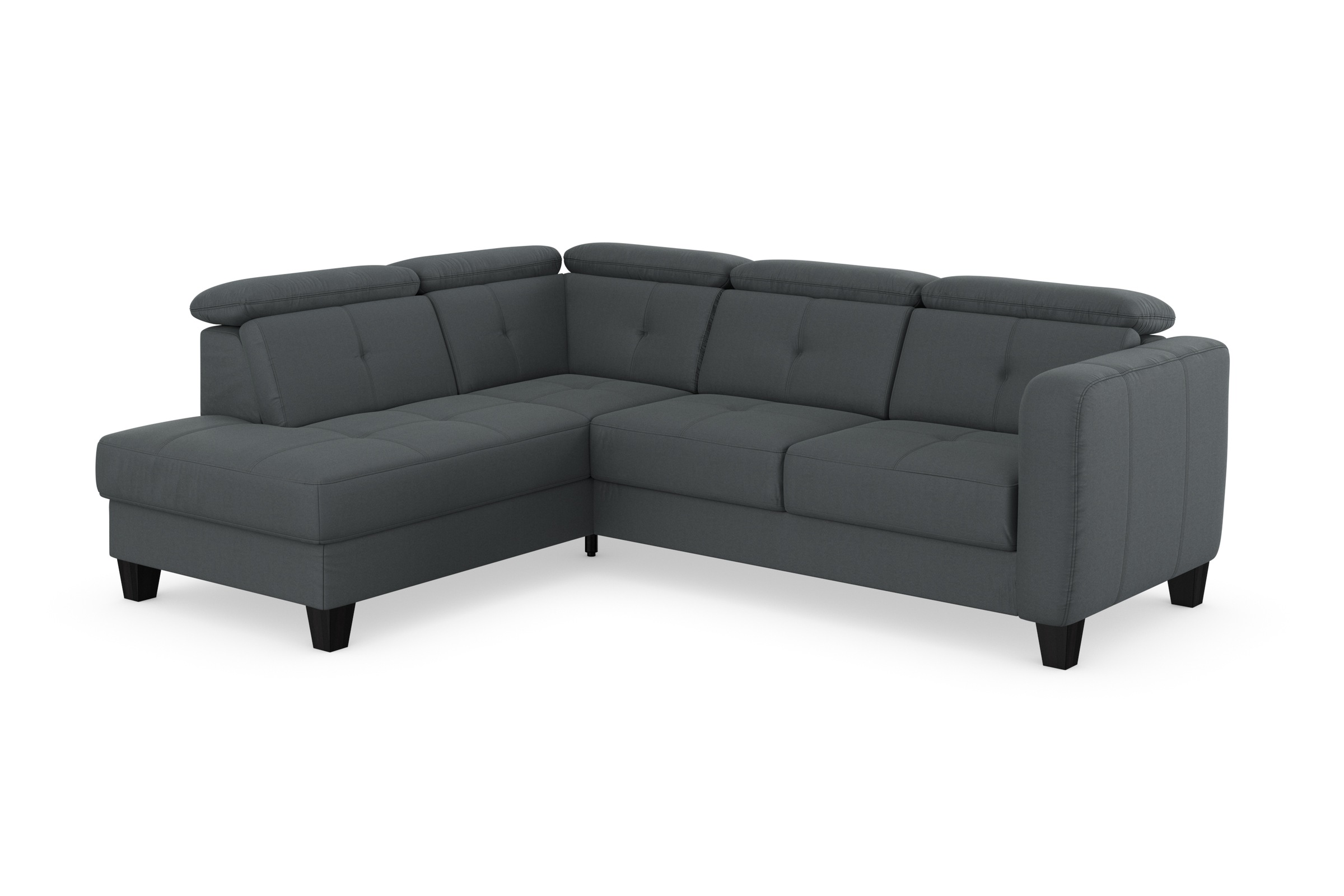 sit&more Ecksofa »Belluci L-Form«, inklusive Federkern, wahlweise mit Bettfunktion und Bettkasten