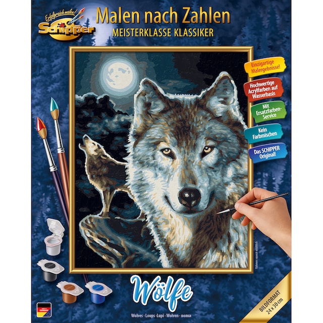 Schipper Malen nach Zahlen »Meisterklasse Klassiker - Wölfe«, Made in  Germany günstig kaufen