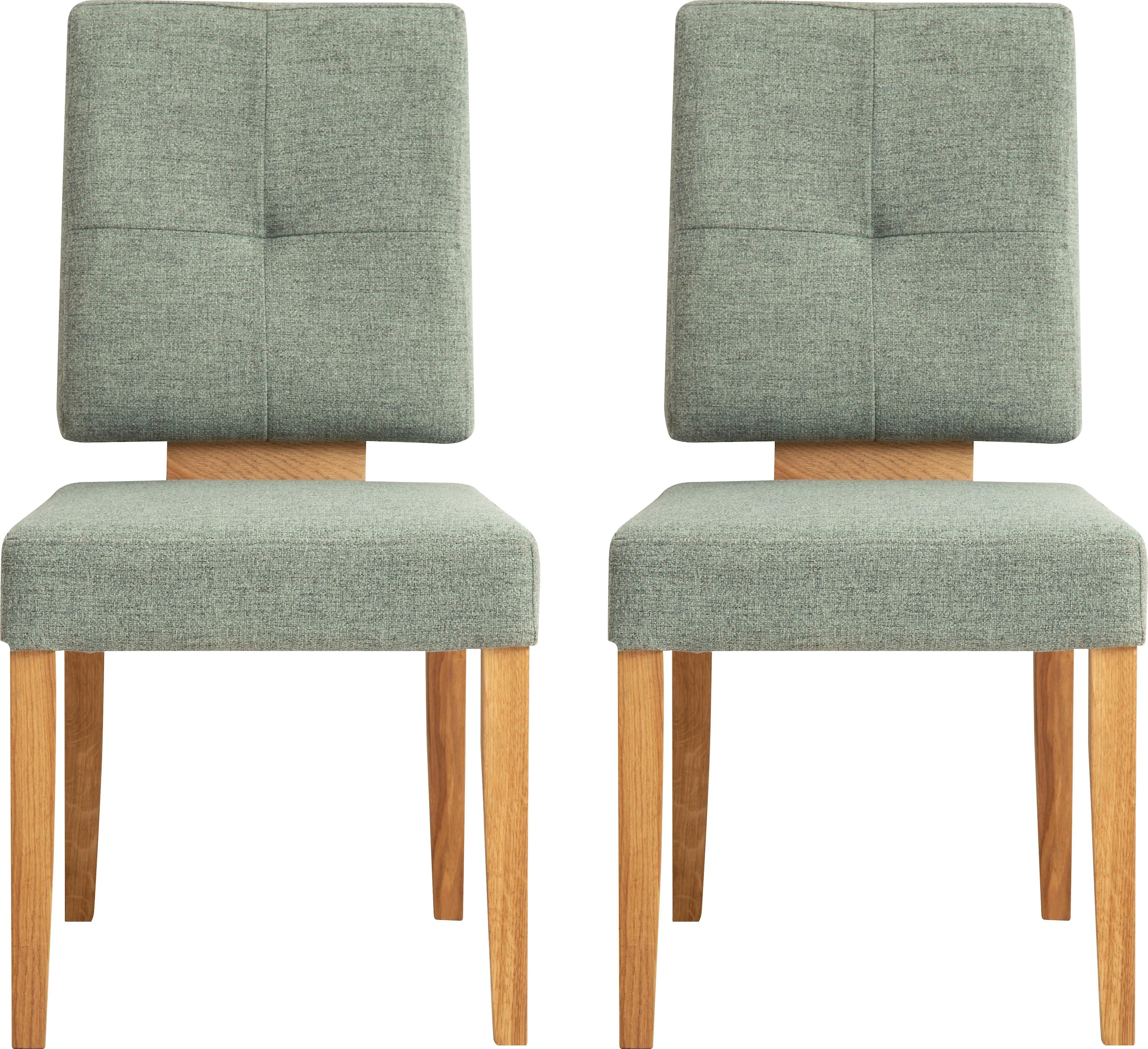 Home affaire Esszimmerstuhl »Ponza Polsterstuhl« (Set) 2 Stk.Gestell Eiche günstig online kaufen