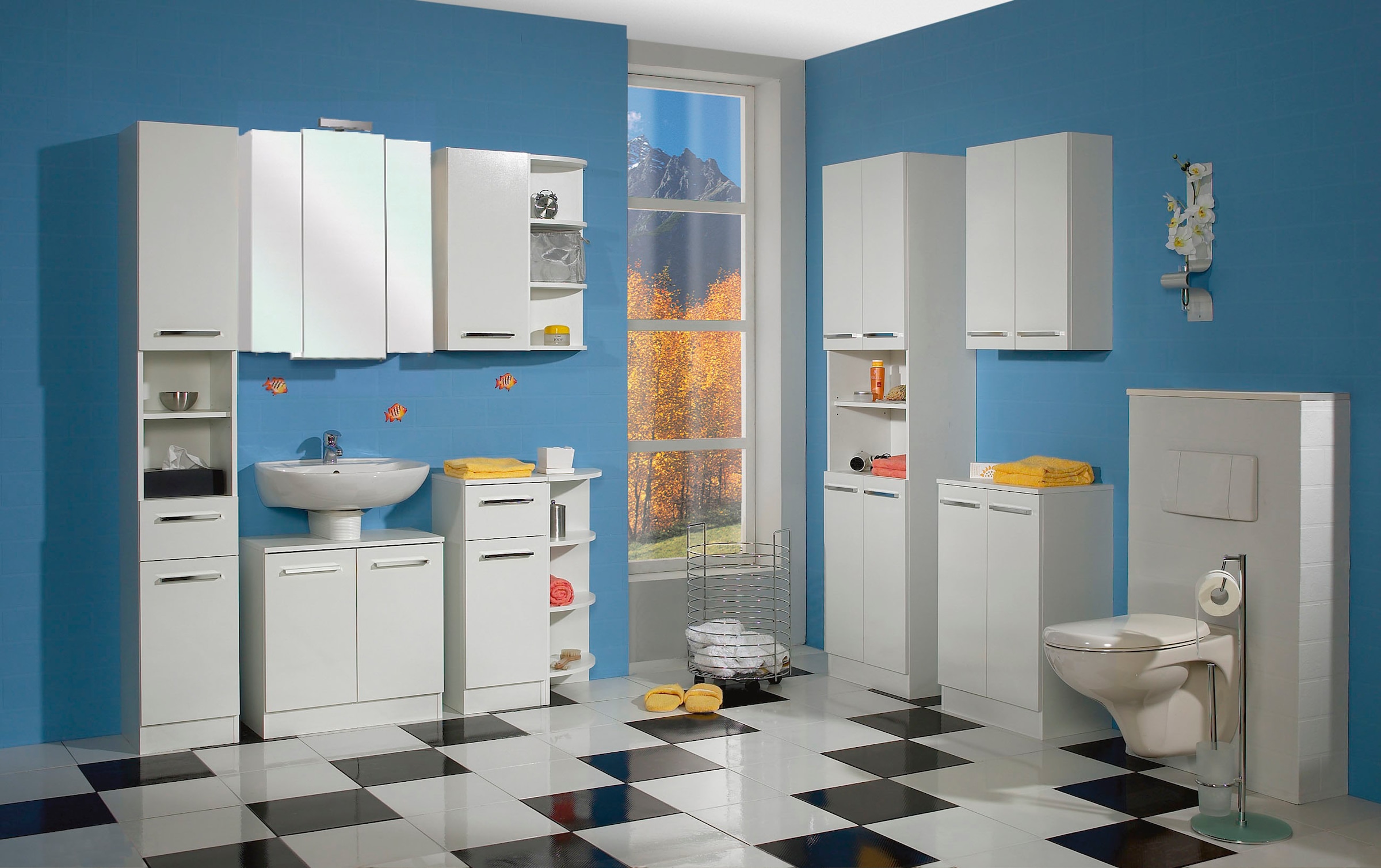 Saphir Badmöbel-Set »Quickset 335 8-teilig, Waschbeckenunterschrank mit LED günstig online kaufen