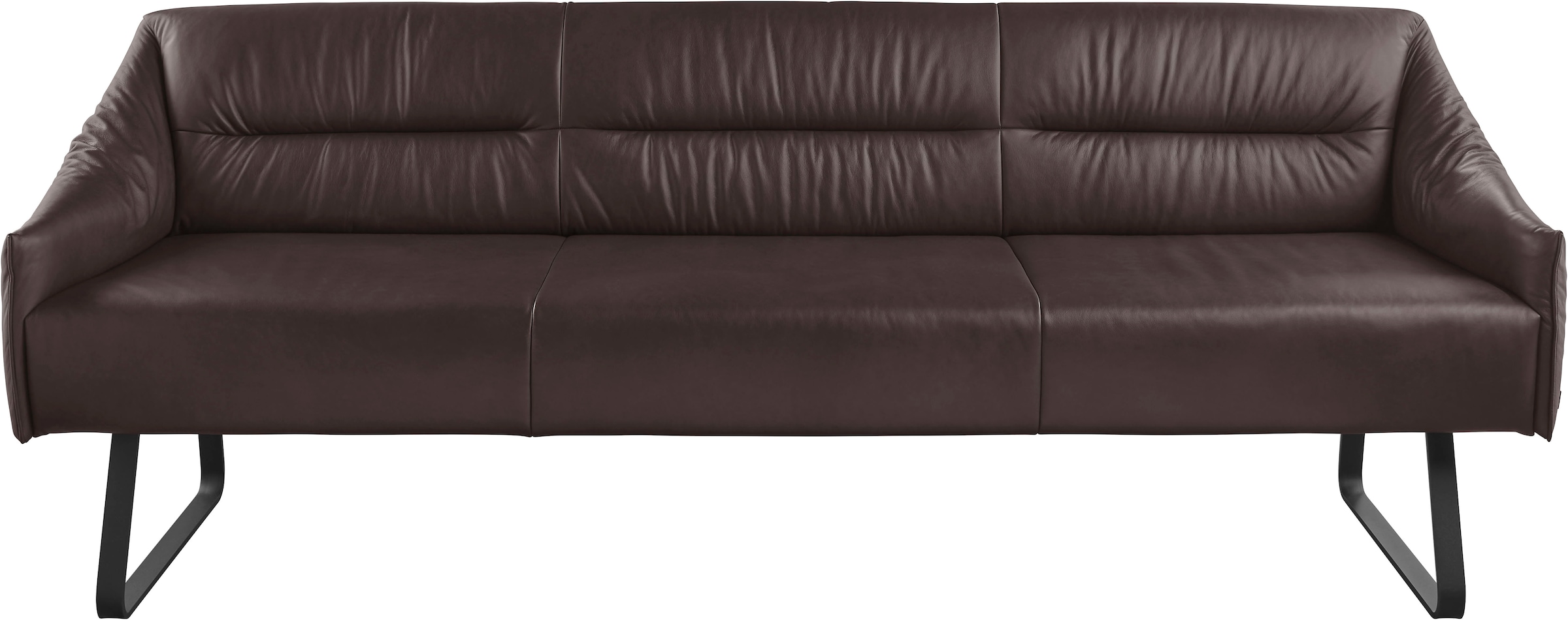 Musterring Essbank »JustB! SP500«, (1 St.), Metallkufe schwarz, verschiedene Farben, Breite 220 oder 250 cm