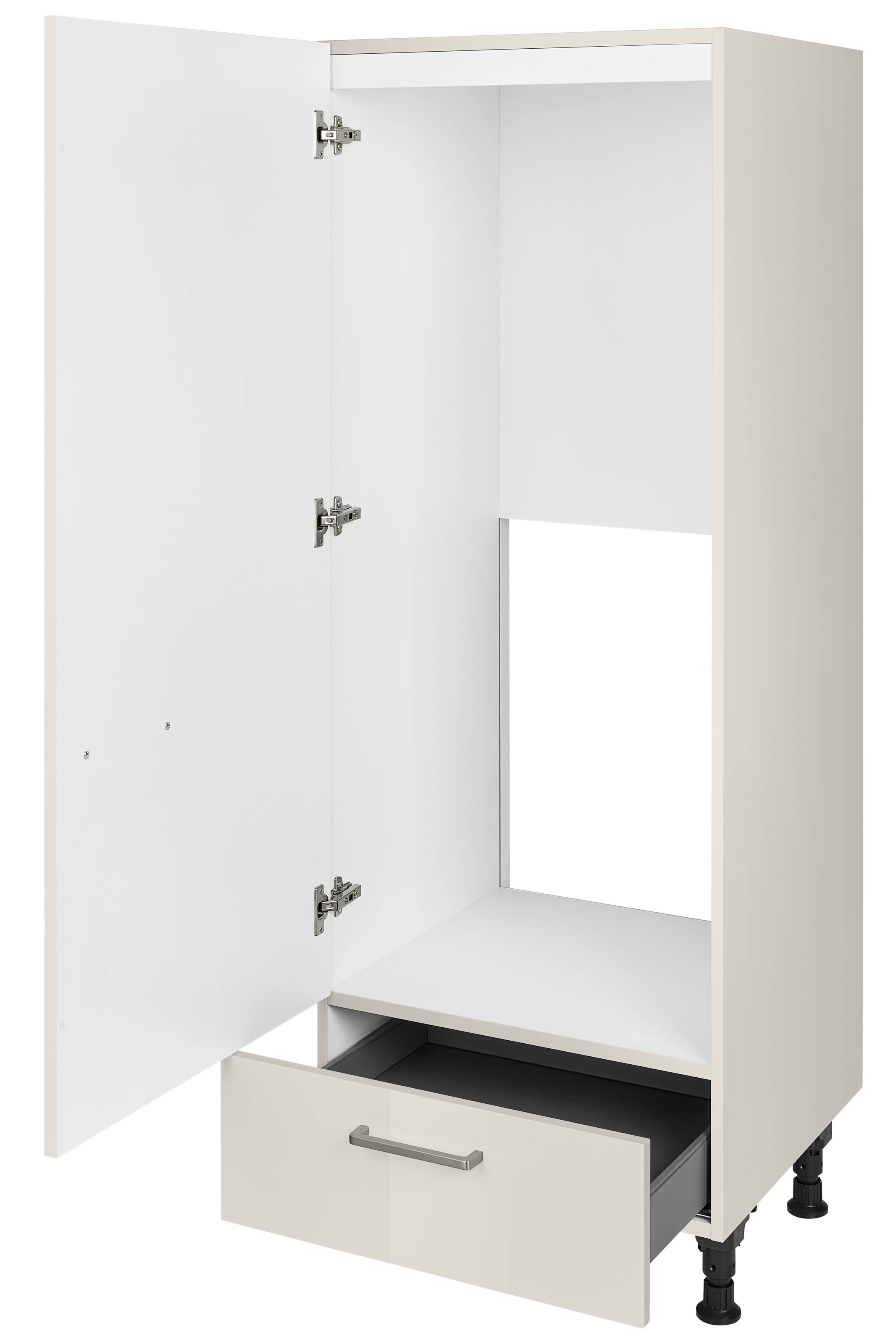 nobilia® Kühlumbauschrank »"Flash", Ausrichtung wählbar, mit Schubkasten,«, vormontiert, Breite/Höhe: 60/167,8 cm