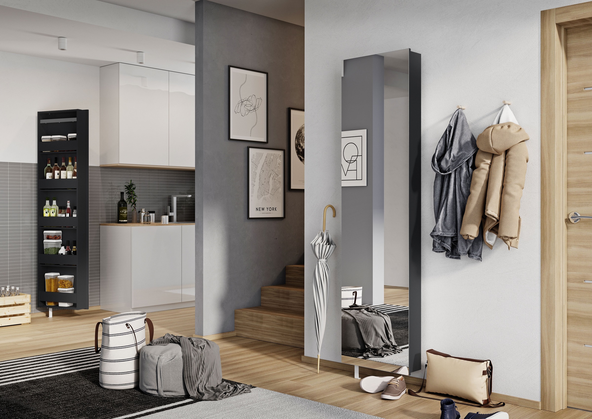 GERMANIA Schuhschrank »1189« 1 Stk. tlg. Drehschrank mit Spiegel günstig online kaufen