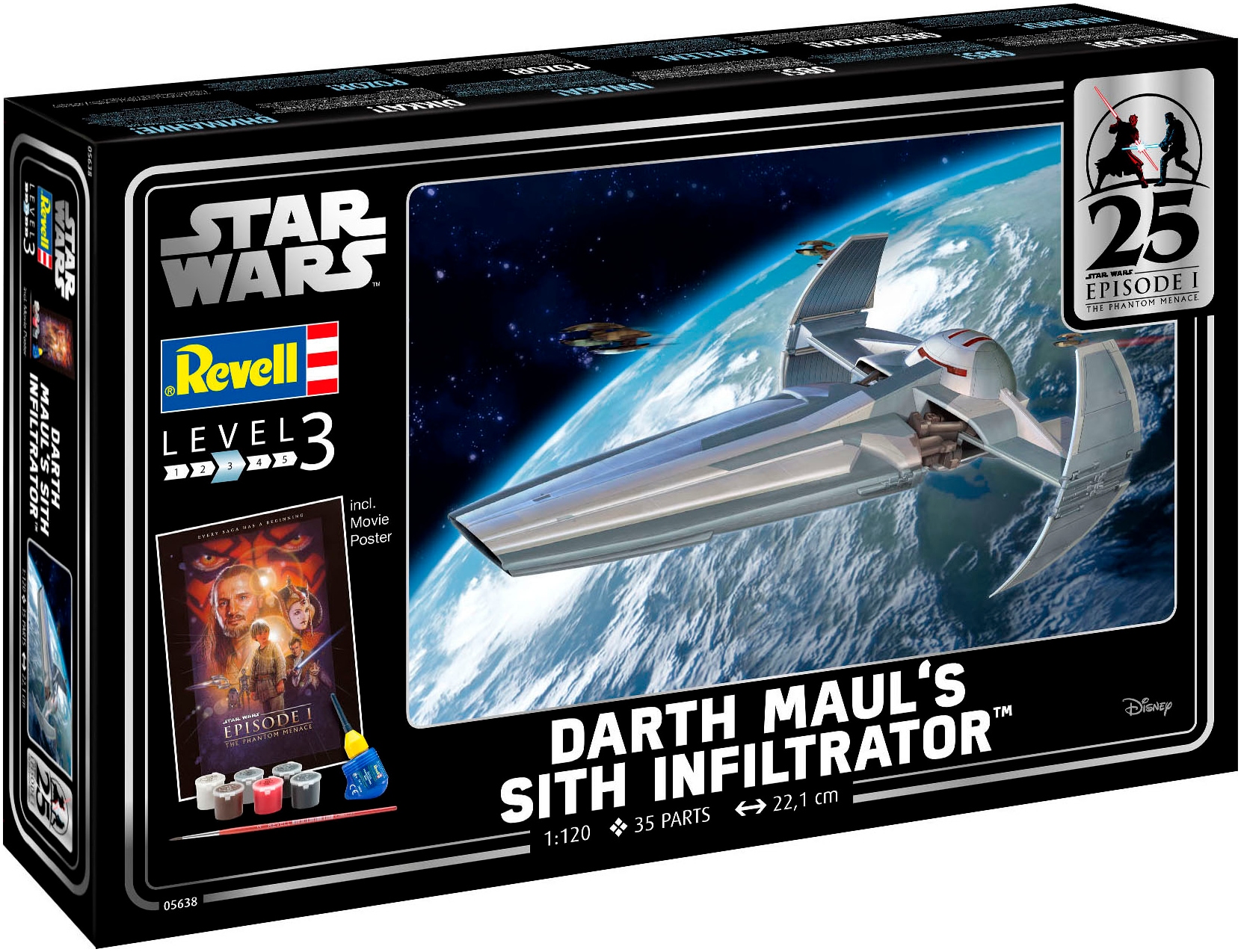 Revell® Modellbausatz »Geschenkset Darth Maul's Sith Infiltrator™« Made in Europe