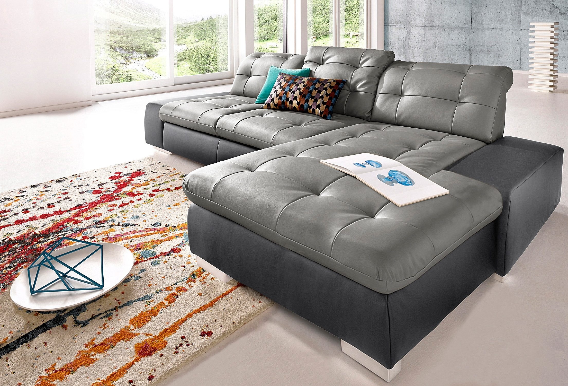 sit&more Ecksofa »Palomino L-Form«, wahlweise XL oder XXL und mit Bettfunktion