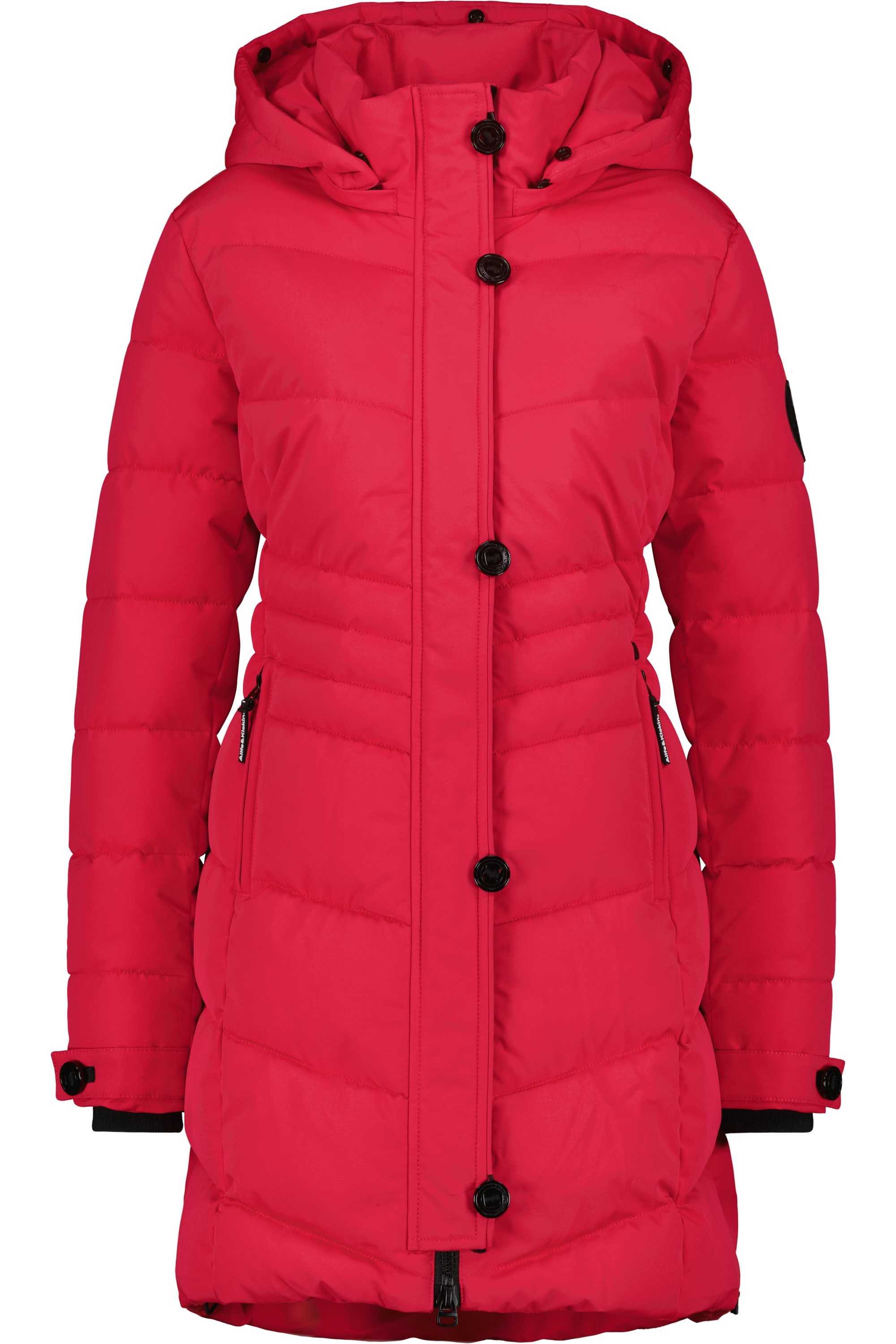 Alife & Kickin Winterjacke »Damen AmaliaAK A«, mit Kapuze, Lange gefütterte Damenwinterjacke mit abnehmbarer Kunstfellkapuze