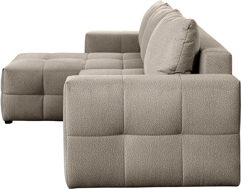 exxpo - sofa fashion Ecksofa Praktische Funktionsecke mit Federkern, Bettfunktion und Stauraum