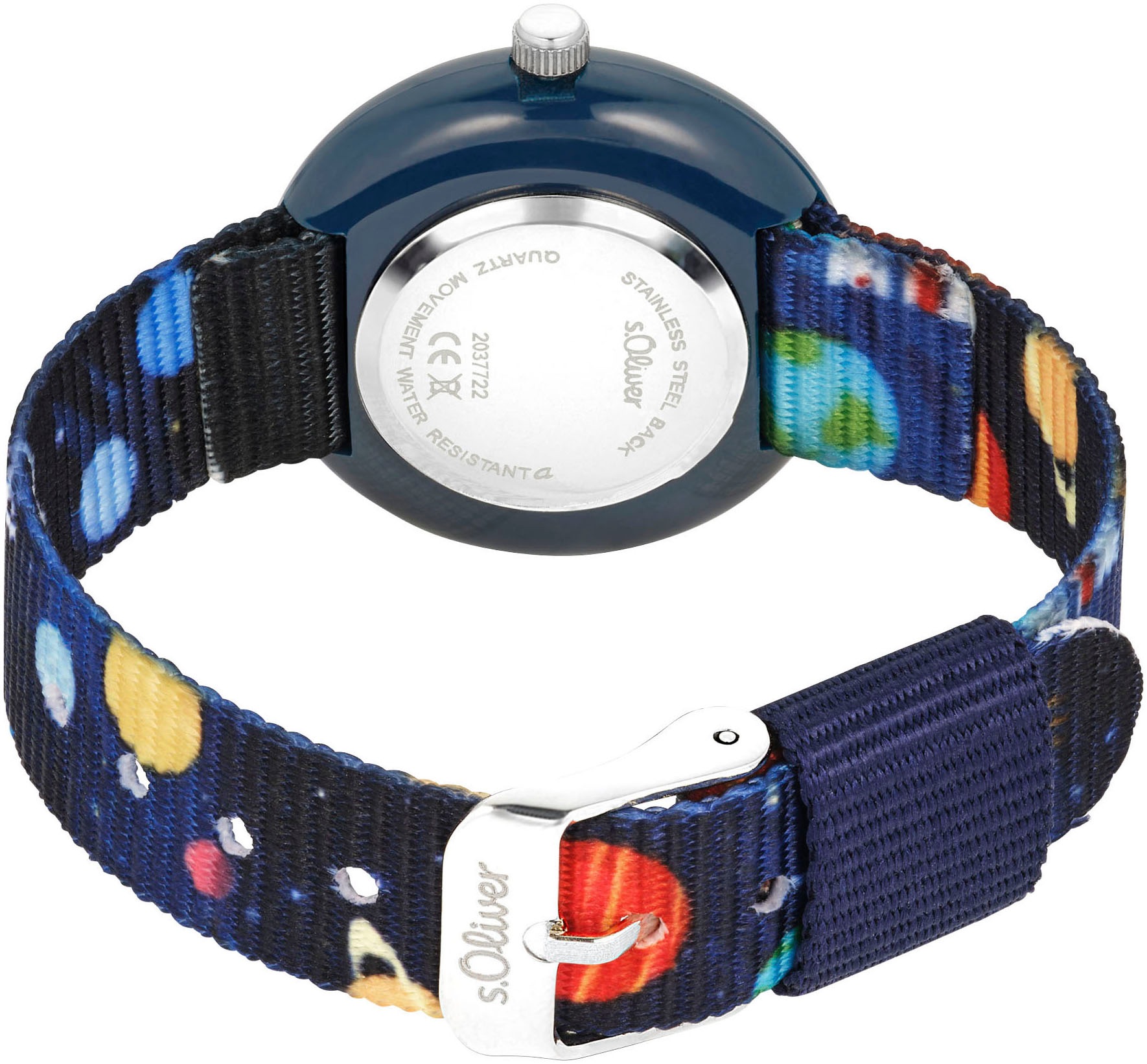 s.Oliver Quarzuhr, Armbanduhr, Kinderuhr, Raumfähre, Weltall, Planeten, Geschenkidee