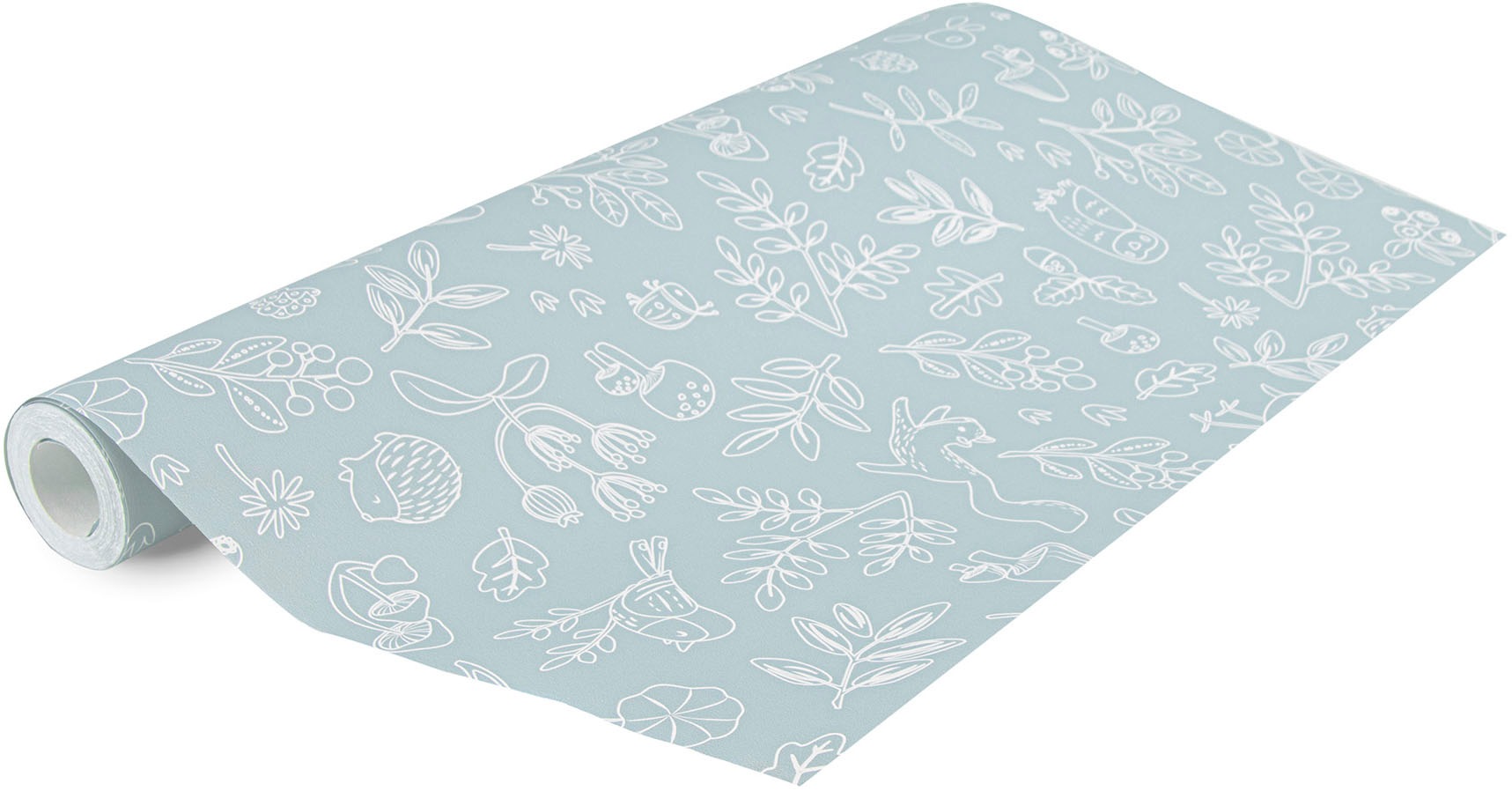 LITTLE DUTCH Vliestapete »Forest Wonders Denim« grafisch glatt Design Tapeten