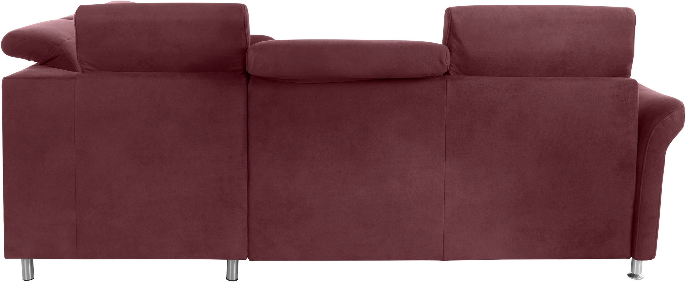 sit&more Ecksofa »Darwin L-Form«, inklusive Federkern, wahlweise mit Kopfteilverstellung, Bettfunktion