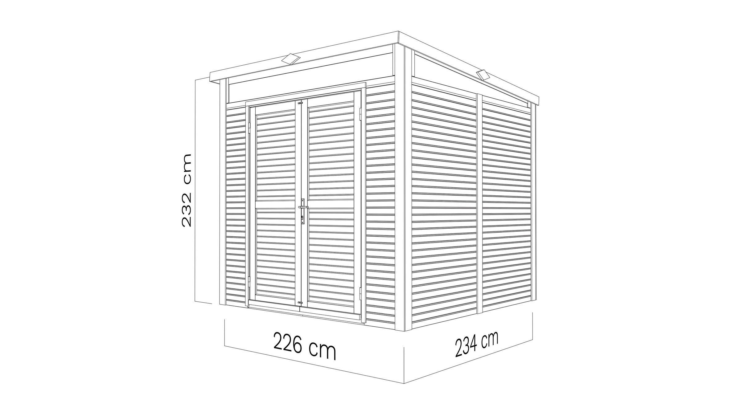 BERTILO Gartenhaus »Woodline«