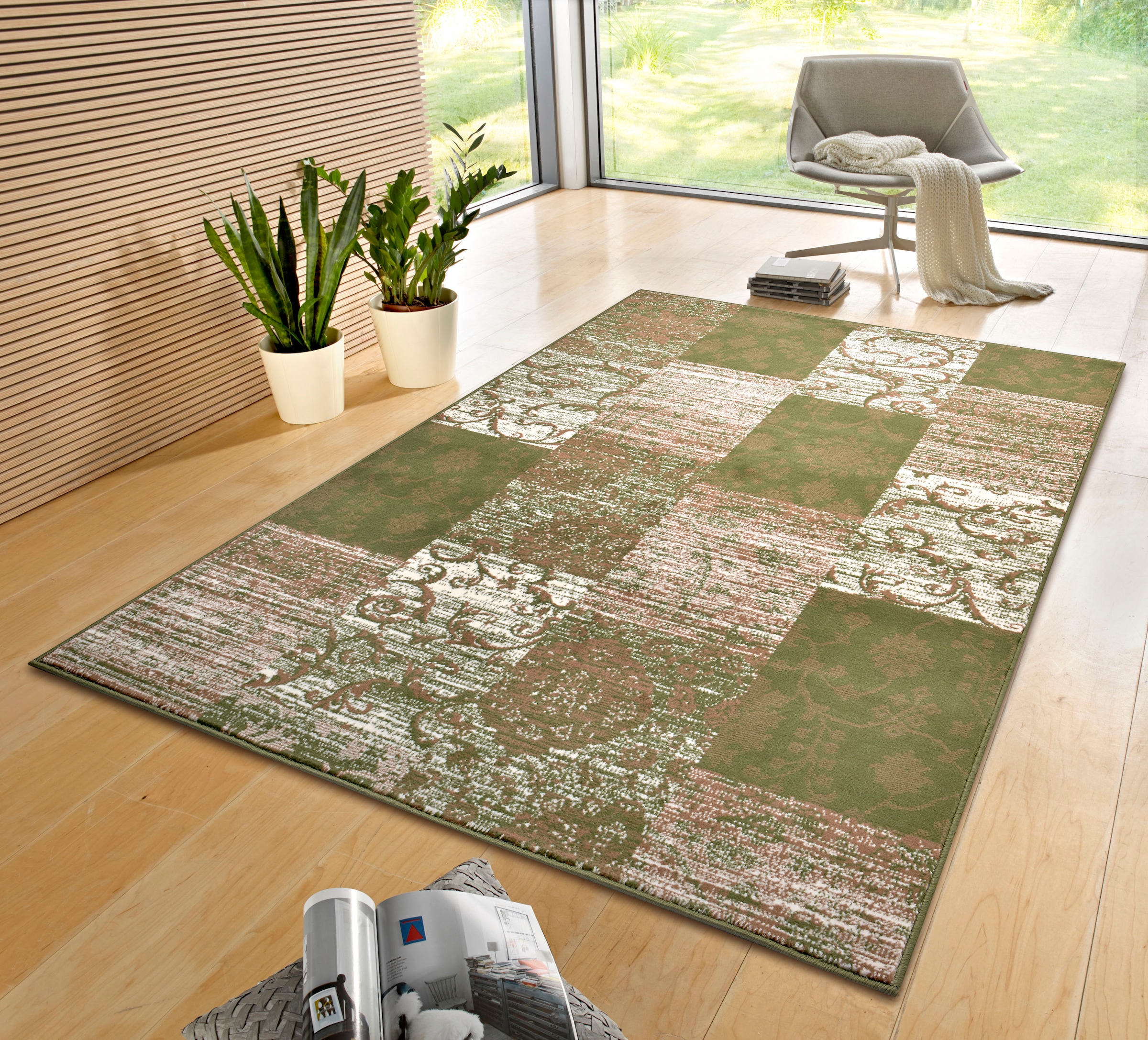 HANSE Home Teppich »Bloques«, rechteckig, 9 mm Höhe, Kurzflor, Weich, Mehrfarbig, Wohnzimmer, Schlafzimmer, Esszimmer