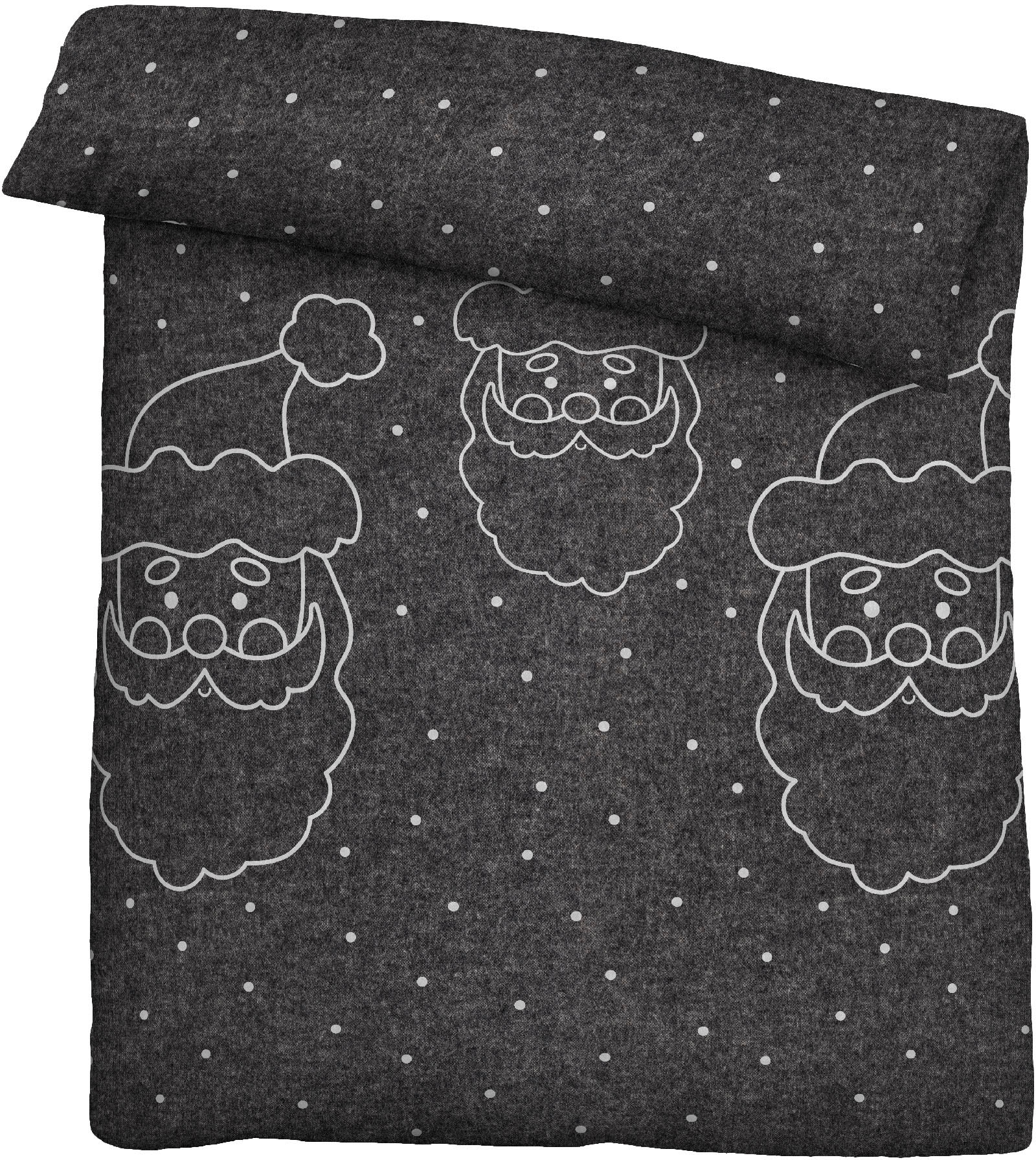 Biberna Bettwäsche »Xmas«, kuschelig warm, weich, Melange, 100% Baumwolle, made in Germany