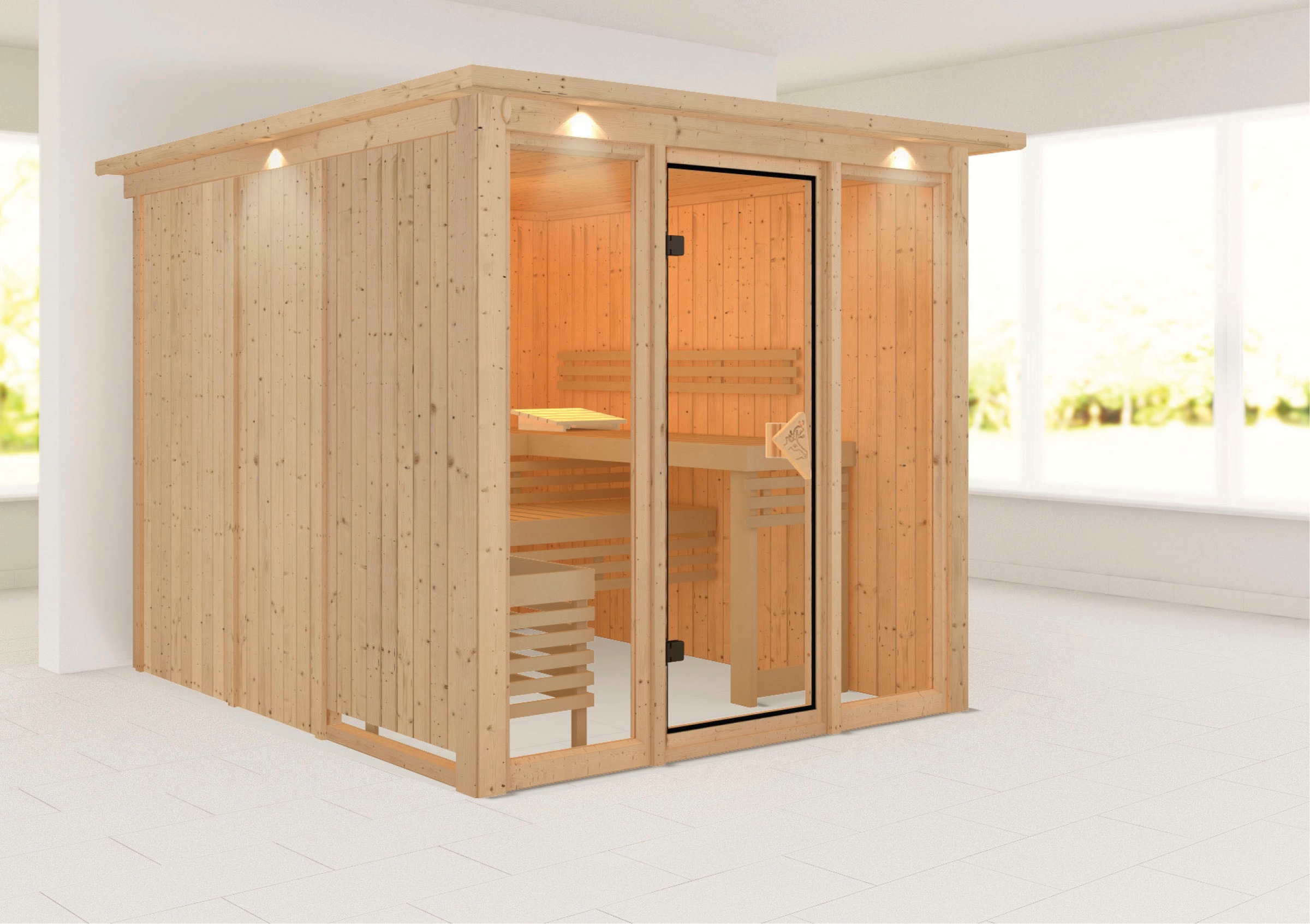 welltime Sauna »Artja«, naturbelassen, ohne Ofen