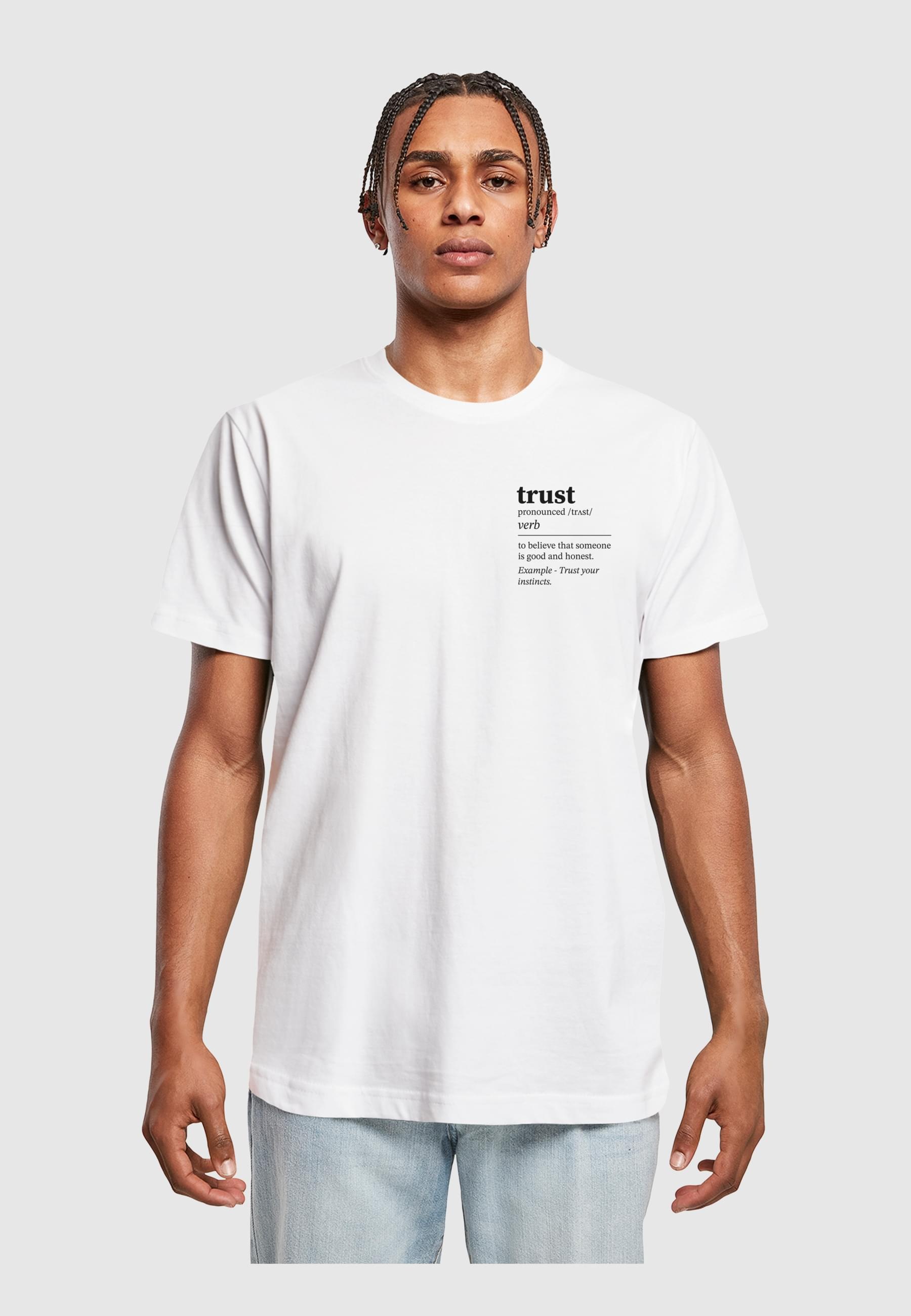 MisterTee T-Shirt »MisterTee Herren Trust Definition Tee« 1 Stk. tlg.