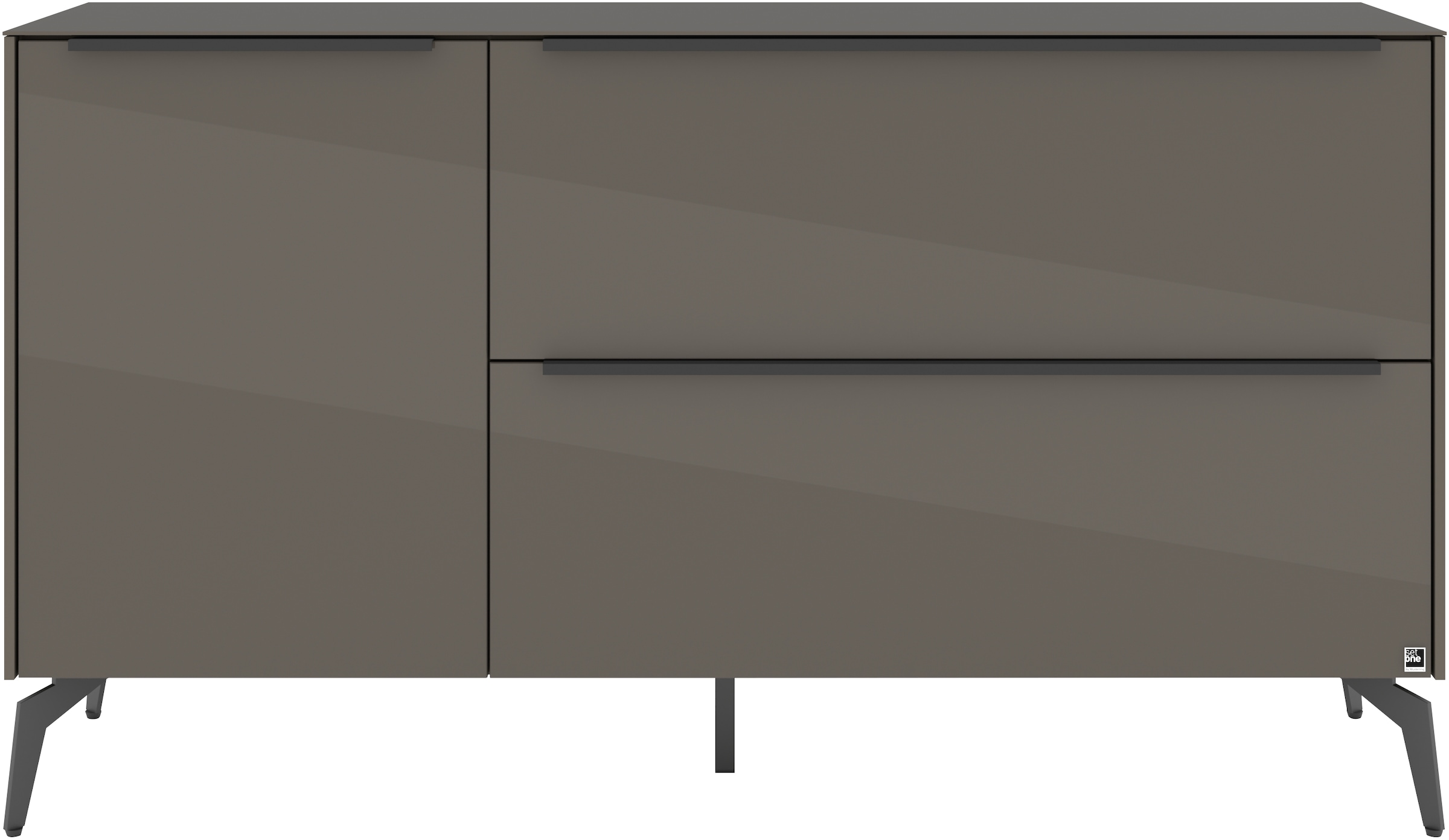 set one by Musterring Lowboard »Reno« 1 Stk. tlg. Mit Winkelfuß in diversen Farben, 78 cm Höhe & Farbauswahl