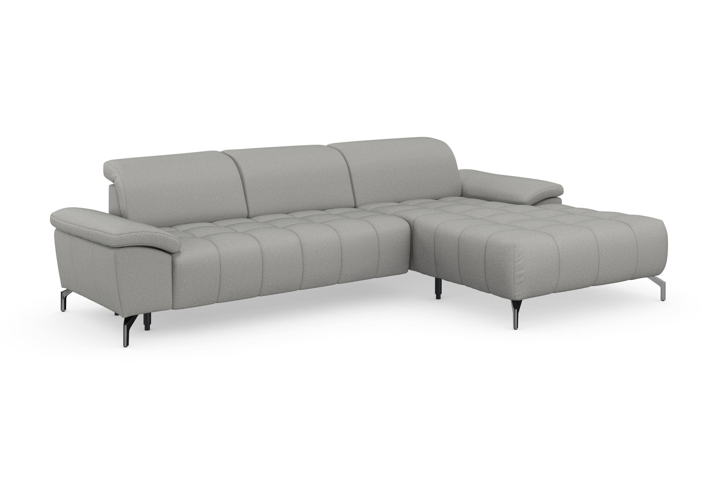 sit&more Ecksofa »Cool L-Form«, wahlweise mit Kopfteilverstellung und Vorziehsitz, motorisch