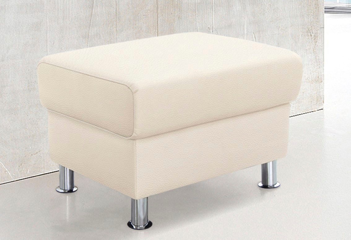TRENDMANUFAKTUR Hocker »Rondo, Polsterhocker zur Serie, Breite 67 cm, Füße günstig online kaufen