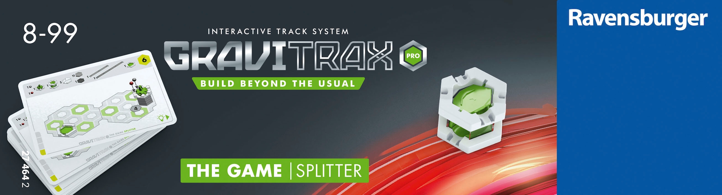 Ravensburger Kugelbahn-Bausatz »GraviTrax PRO The Game Splitter«, Made in Europe