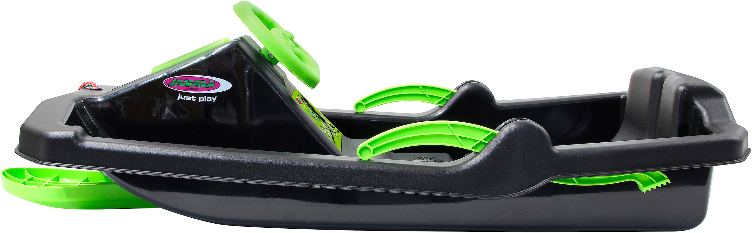 Jamara Bob »Snow Play Bob Black Devil 84cm schwarz mit Lenkrad und Bremse«, Made in Europe