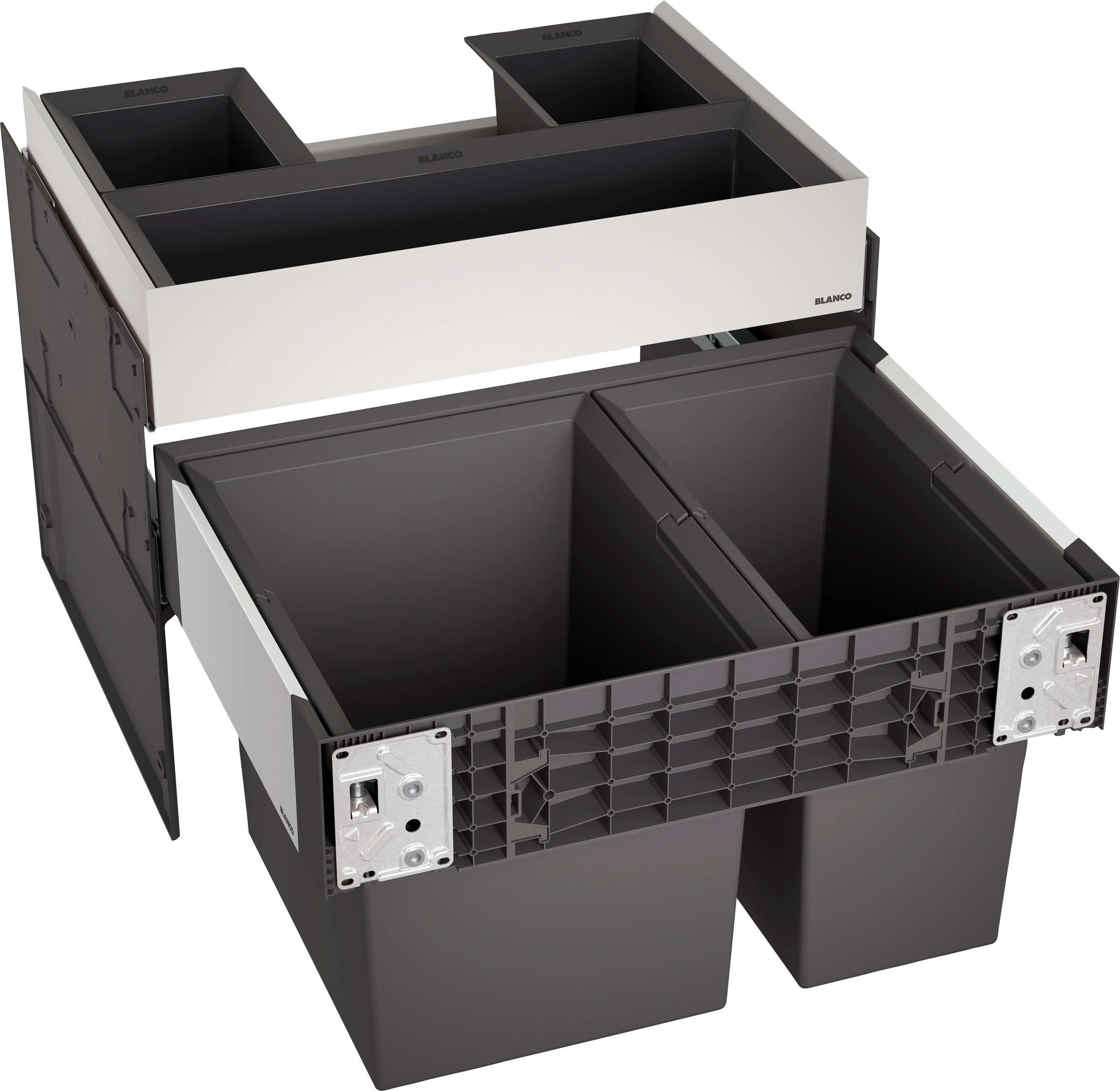 Blanco Mülltrennsystem »Select II 60/2«, 2 Behälter, Orga, Kunststoff, Stah günstig online kaufen