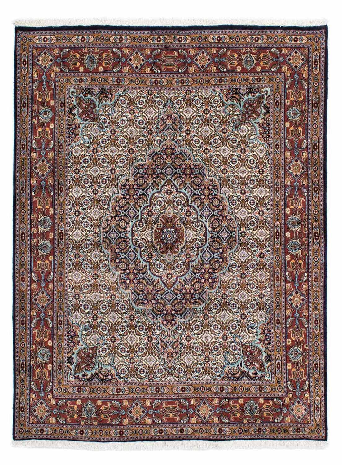 morgenland Wollteppich »Moud Stark Gemustert Beige 197 x 148 cm«, rechtecki günstig online kaufen