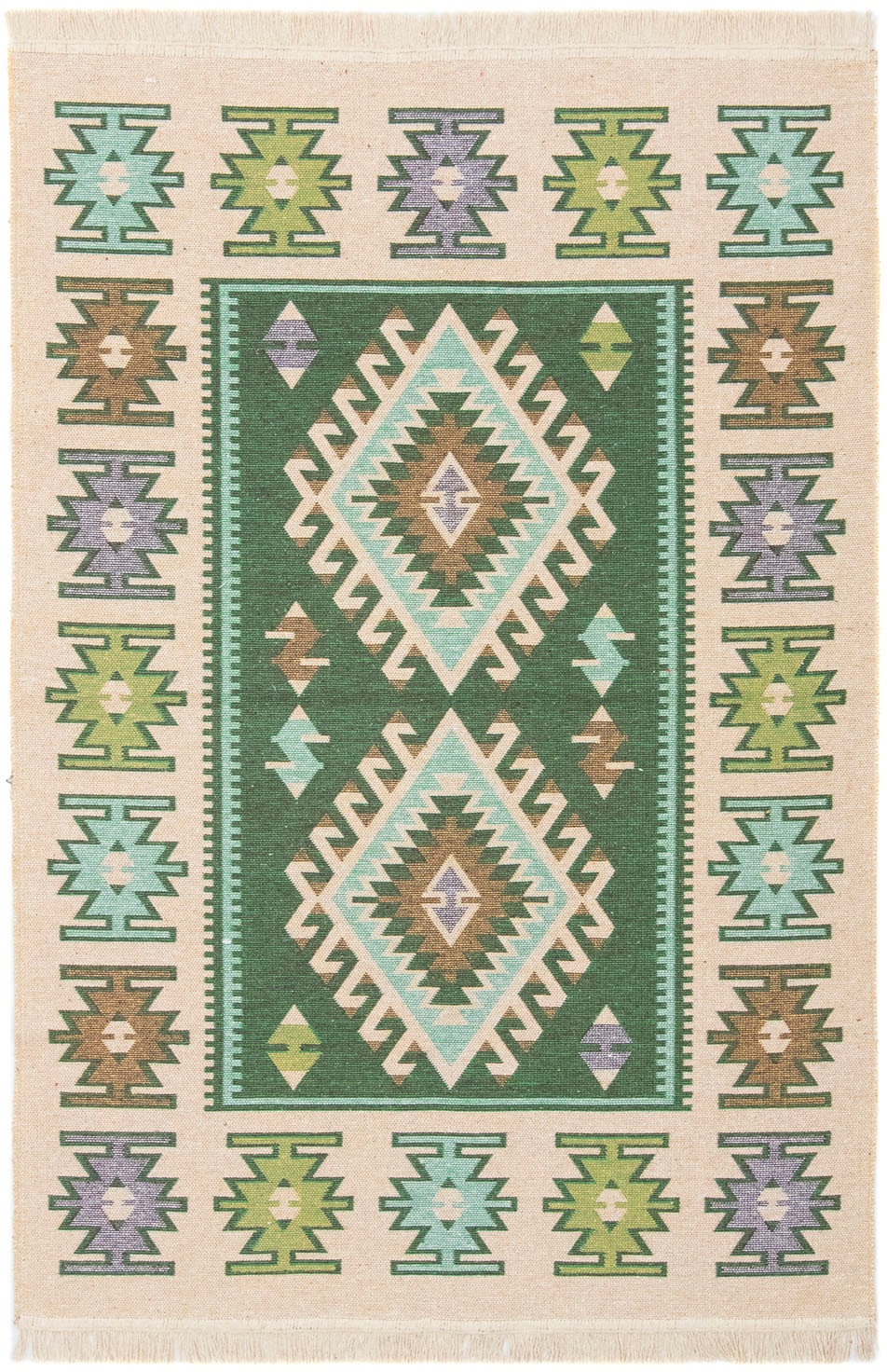 morgenland Wollteppich »Kelim Teppich - Trendy »Ariz« Rechteckig«, rechteck günstig online kaufen
