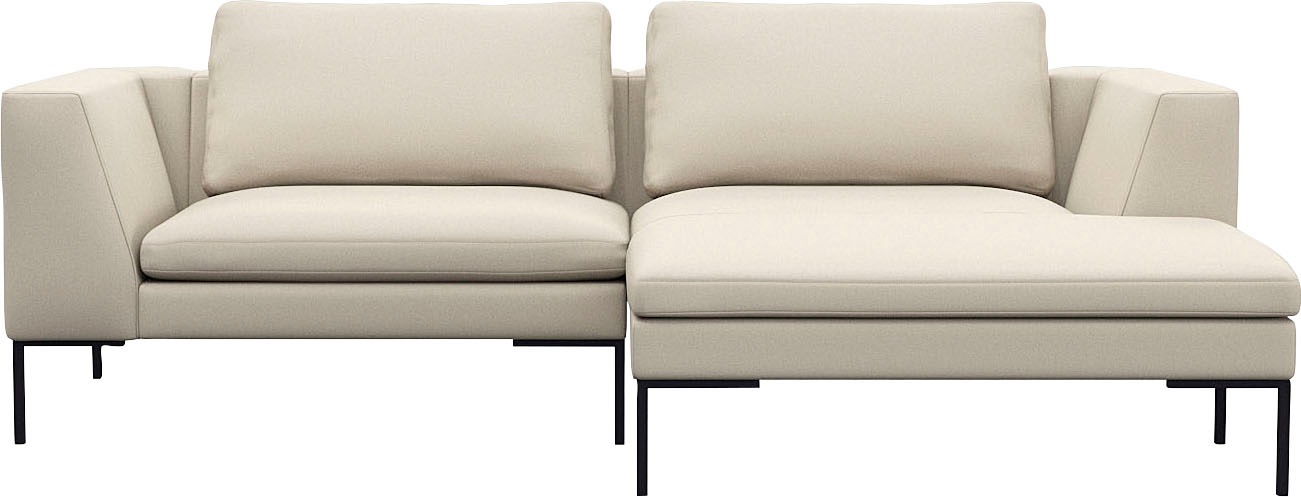 FLEXLUX Ecksofa »Loano, superbequemer Sitzkomfort durch Kaltschaum im Sitz, günstig online kaufen