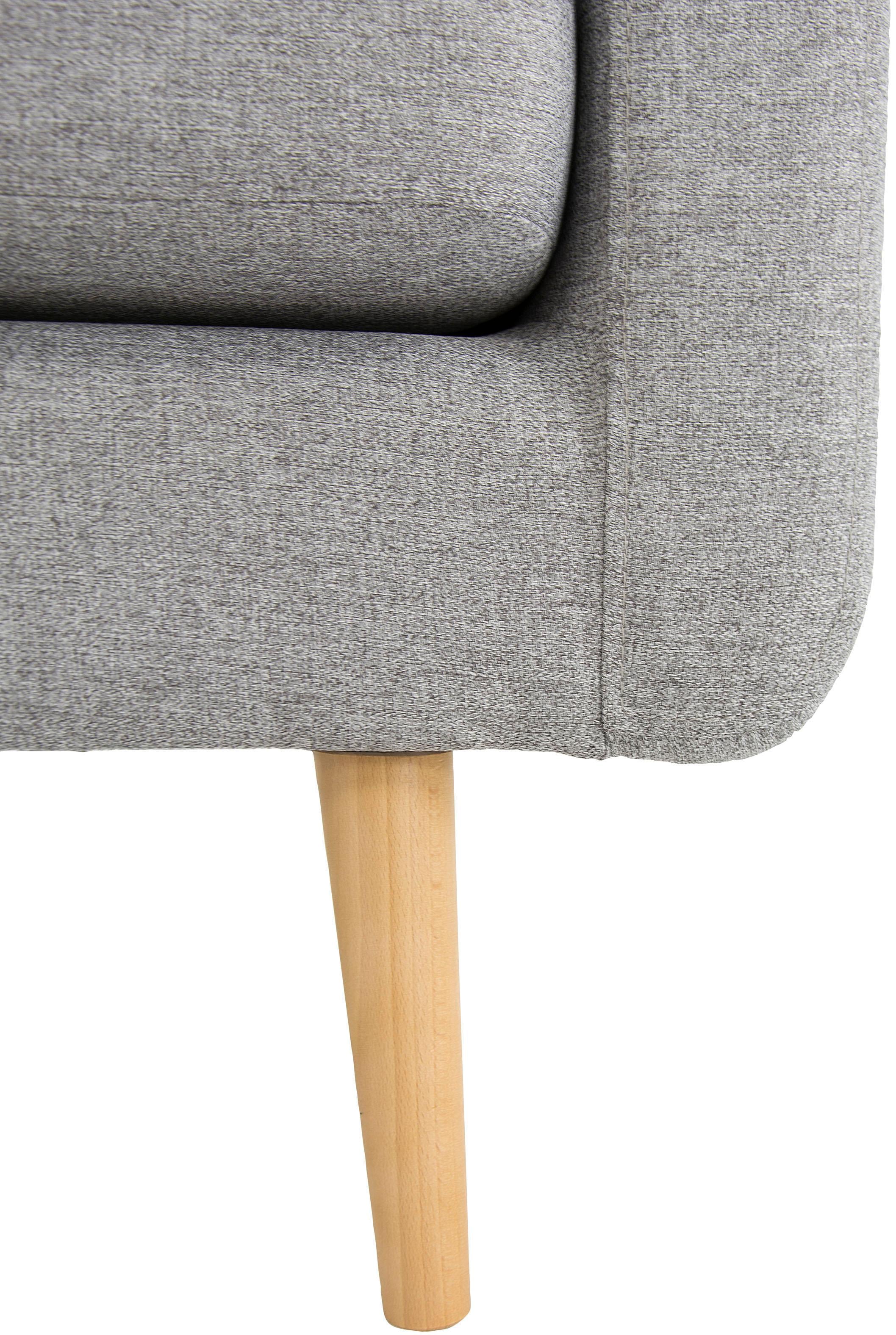 Home affaire 3-Sitzer »Brest«, mit Knopfheftung und Steppung im Rücken, geradliniges Design