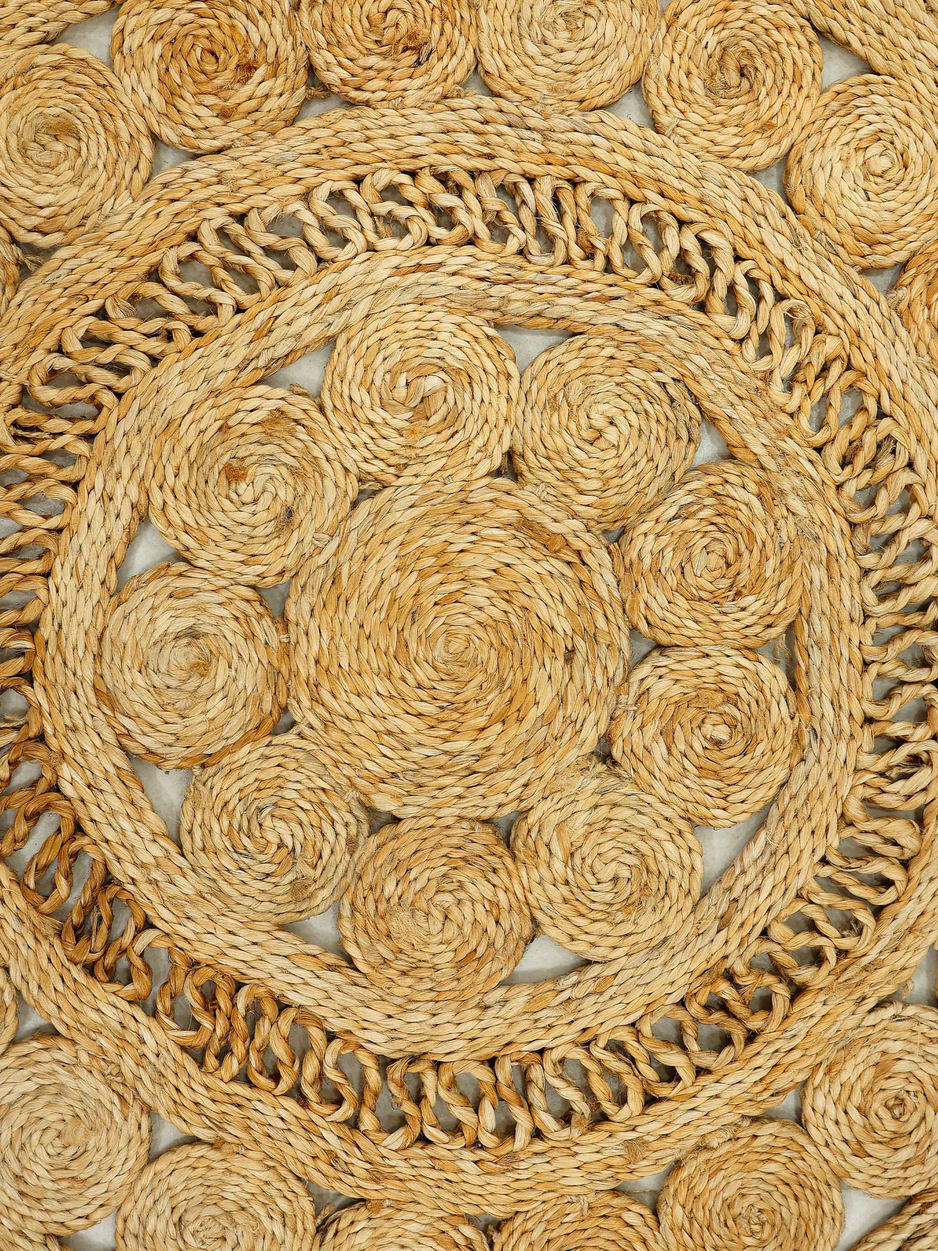 carpetfine Sisalteppich »Juteteppich Finn«, rechteckig, natürliches  Pflanzenmaterial von Hand gewebt, Boho Style bequem und schnell bestellen