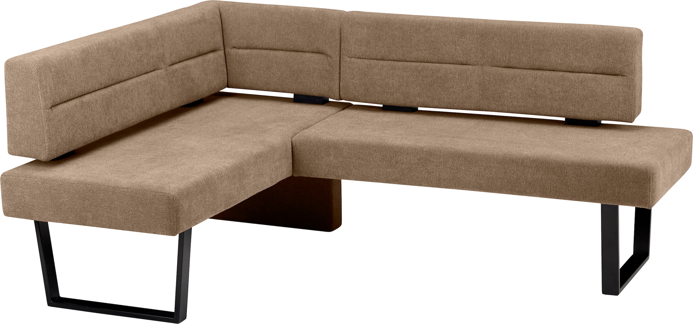 massivline&more Eckbank »Martina«, modernes Design, Gestell aus massivem Metall