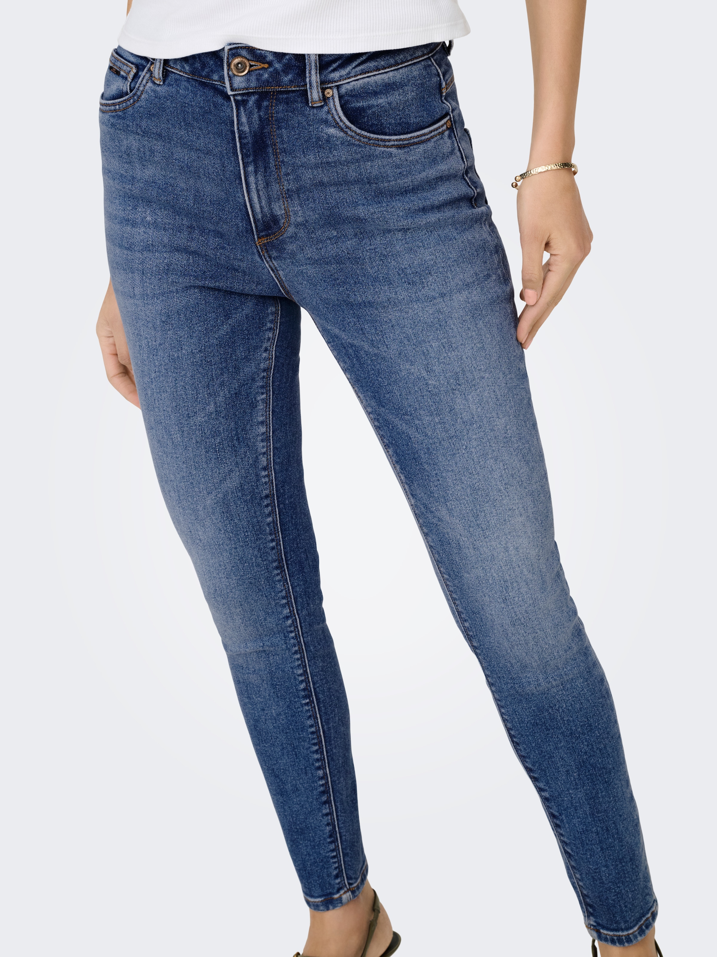 ONLY Skinny-fit-Jeans »ONLMILA HW SK ANK DNM BJ13994 NOOS« Baumwollmischung, skinny fit